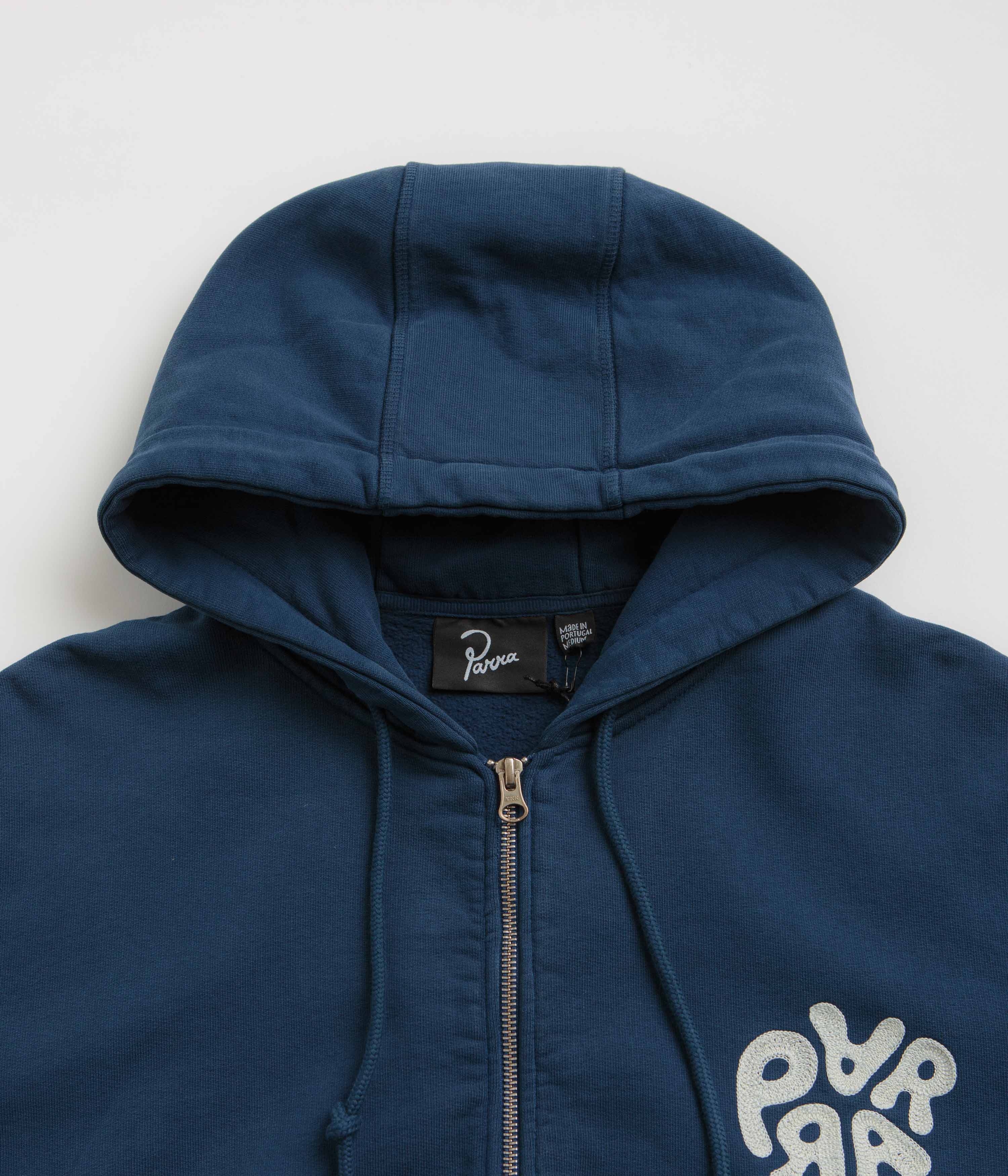 Stylish by Parra 1976 Blue Logo Zip Hoodie - Grab Yours Now!