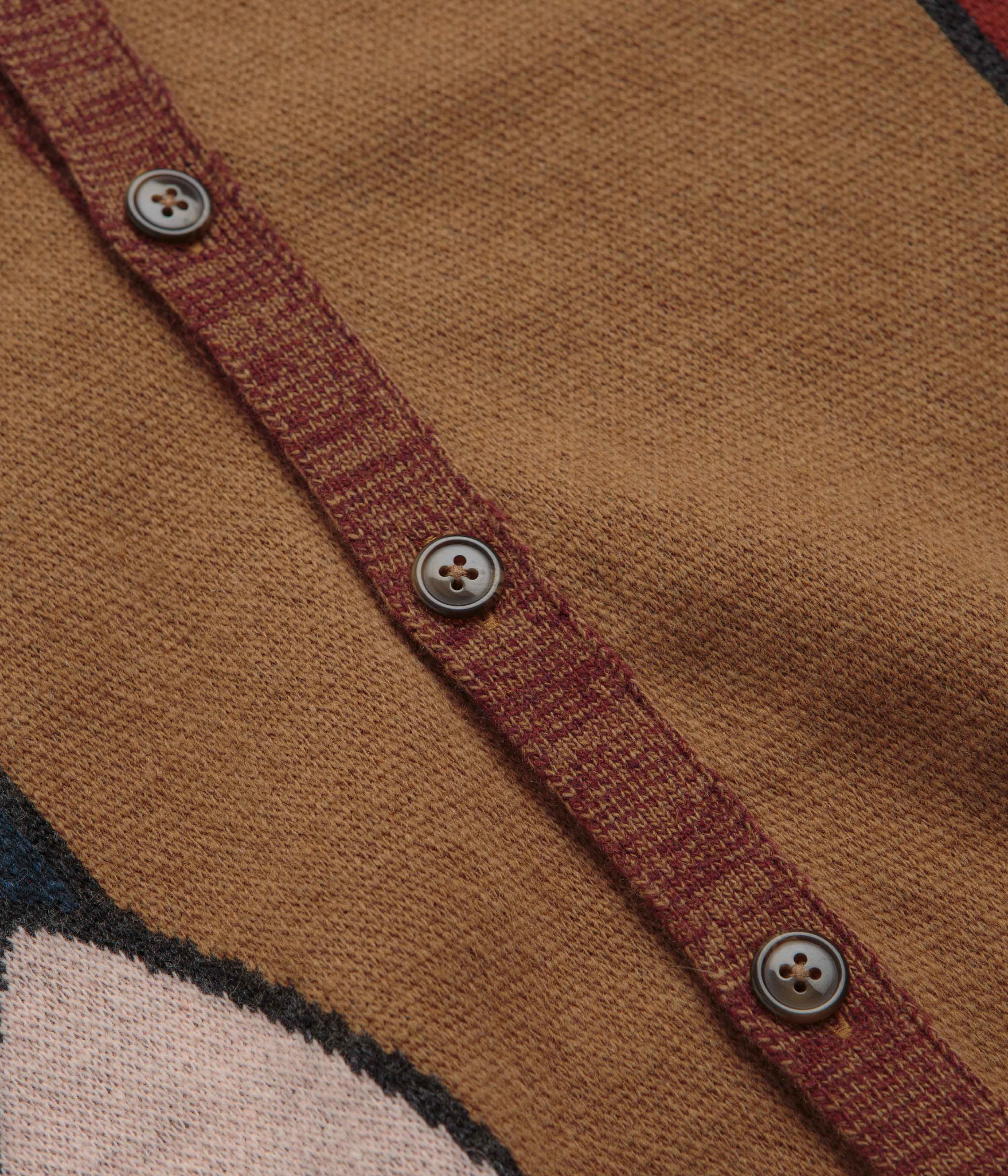 Parra's Stunning Brown Knitted Cardigan - Your Must - Have!