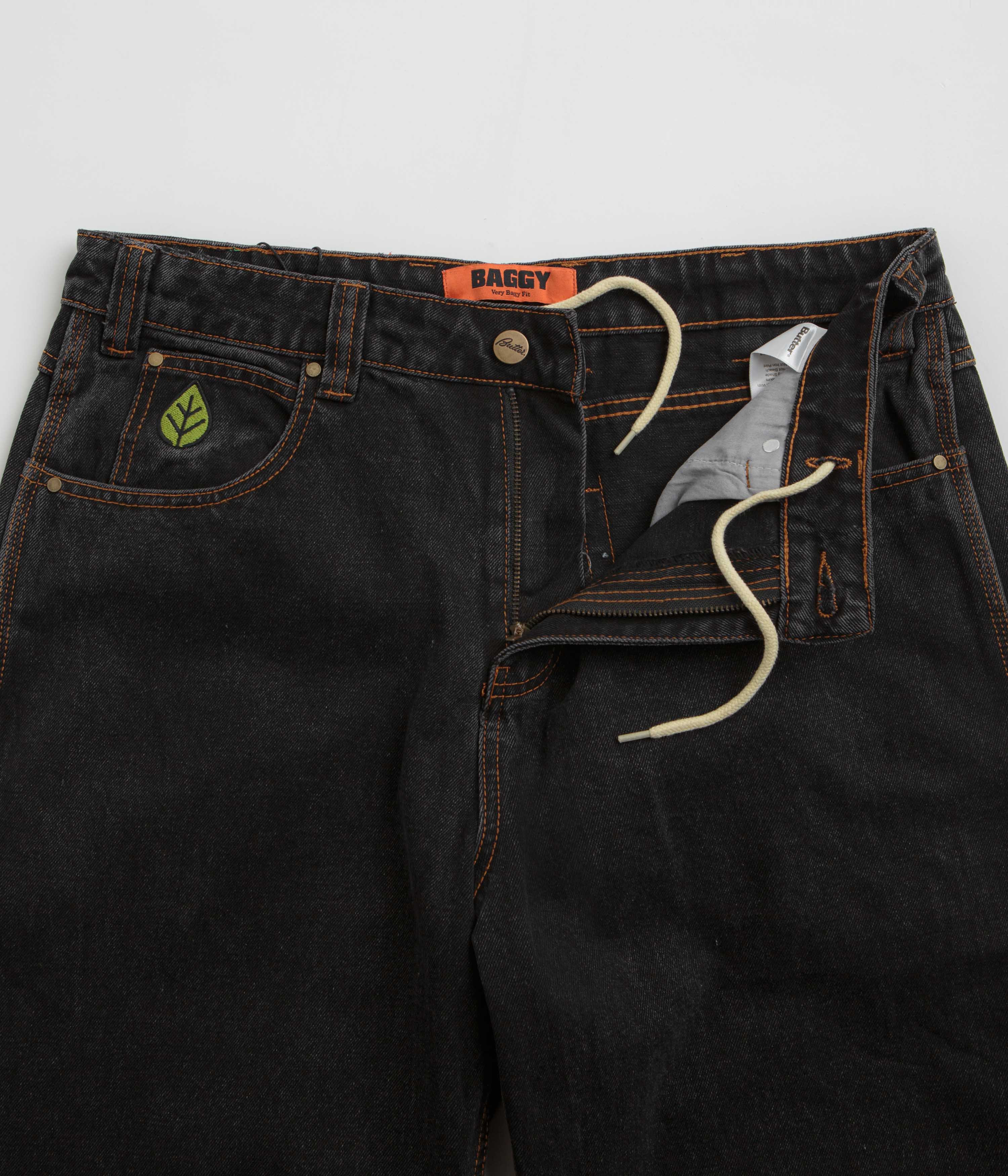 Butter Goods Weathergear Washed Black Denim Jeans - Stylish and Durable!
