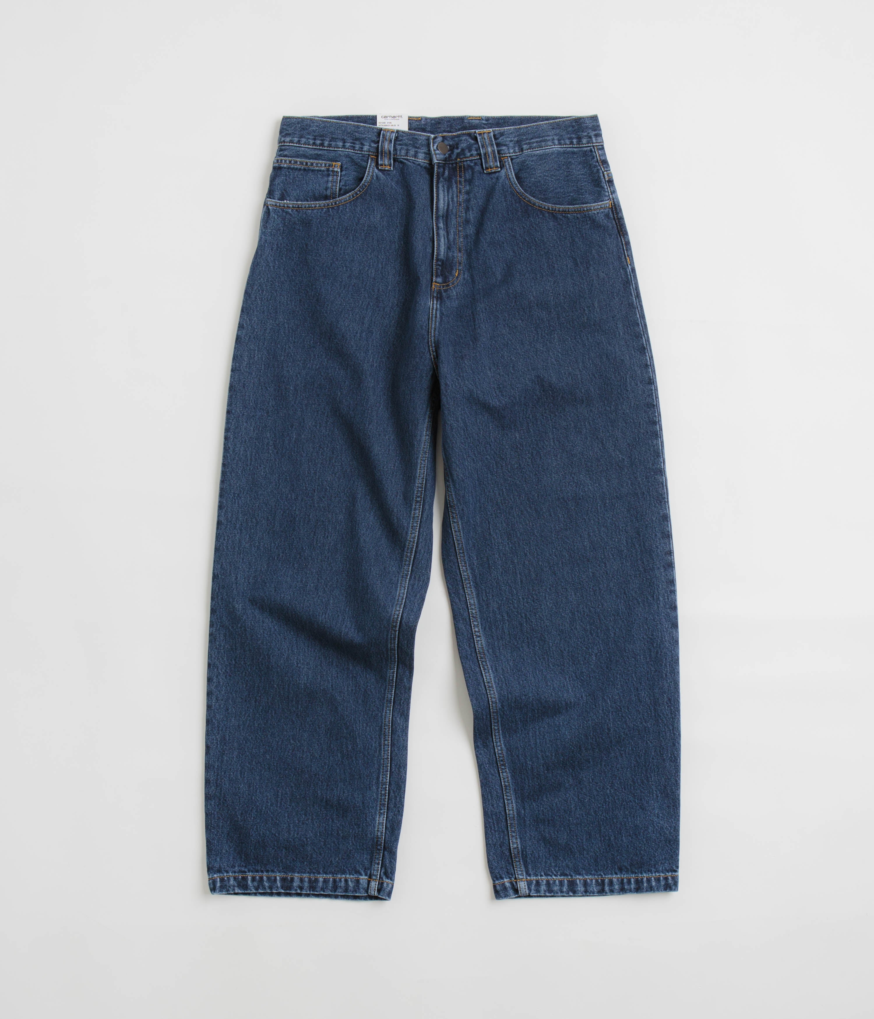 Carhartt Brandon Blue Stone Wash Denim Pants - A Vintage Style Essential