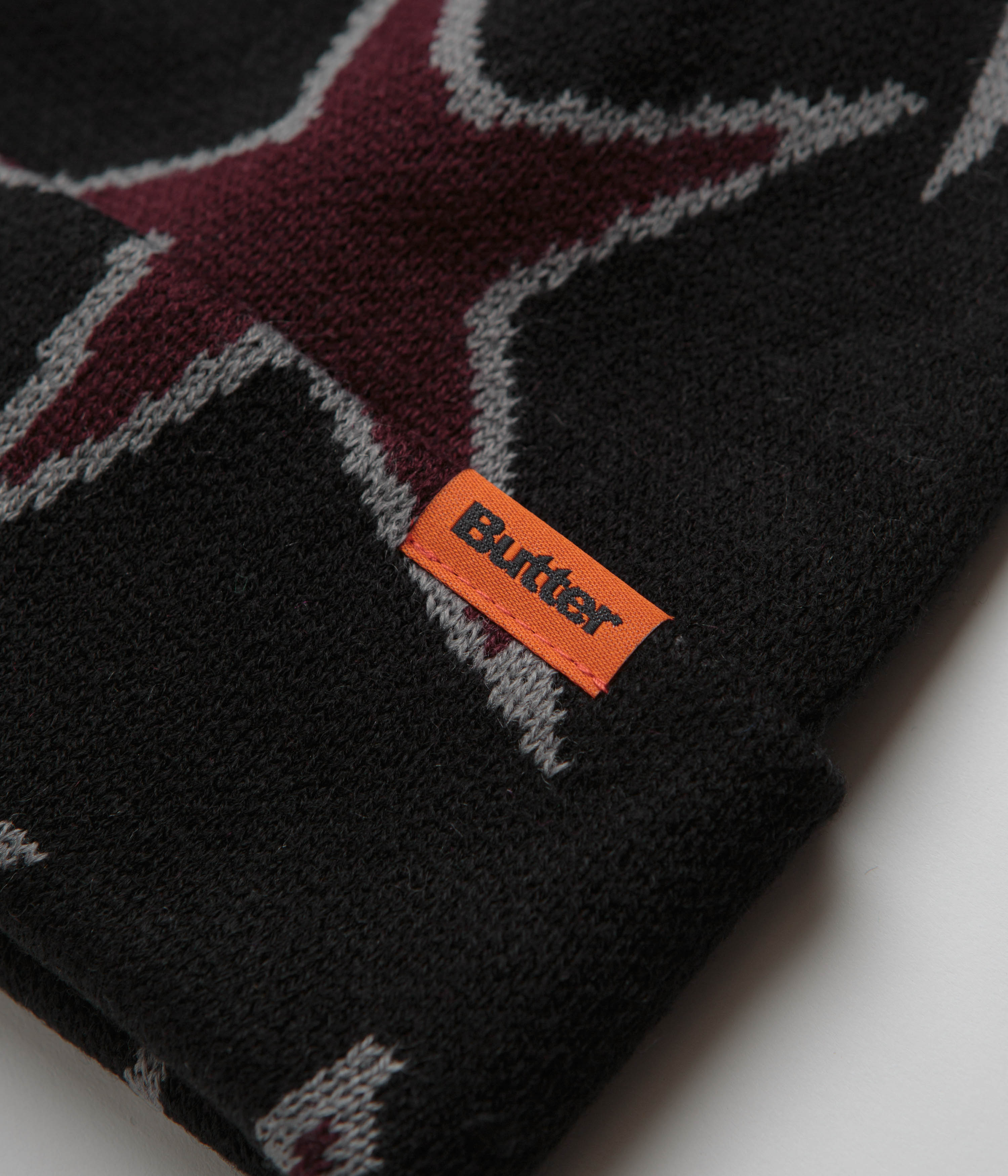 Butter Goods Stunning Stars Cuff Beanie - Sleek Black