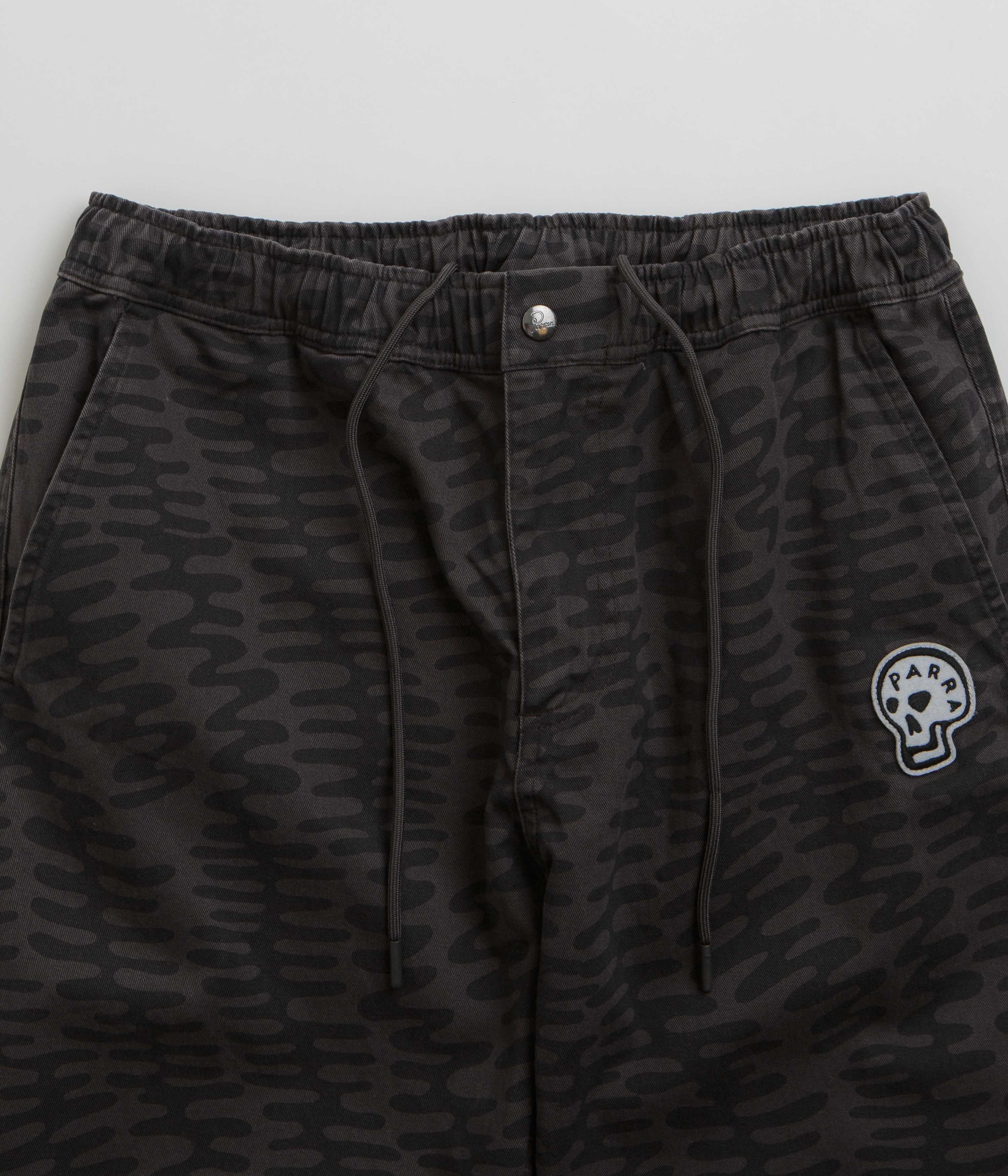 Stunning by Parra Washed Grey Stitched Skull Pants