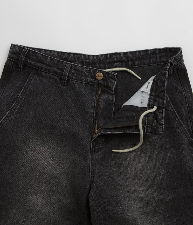 Butter Goods Distressed Black Work Pants - Trendy and Durable
