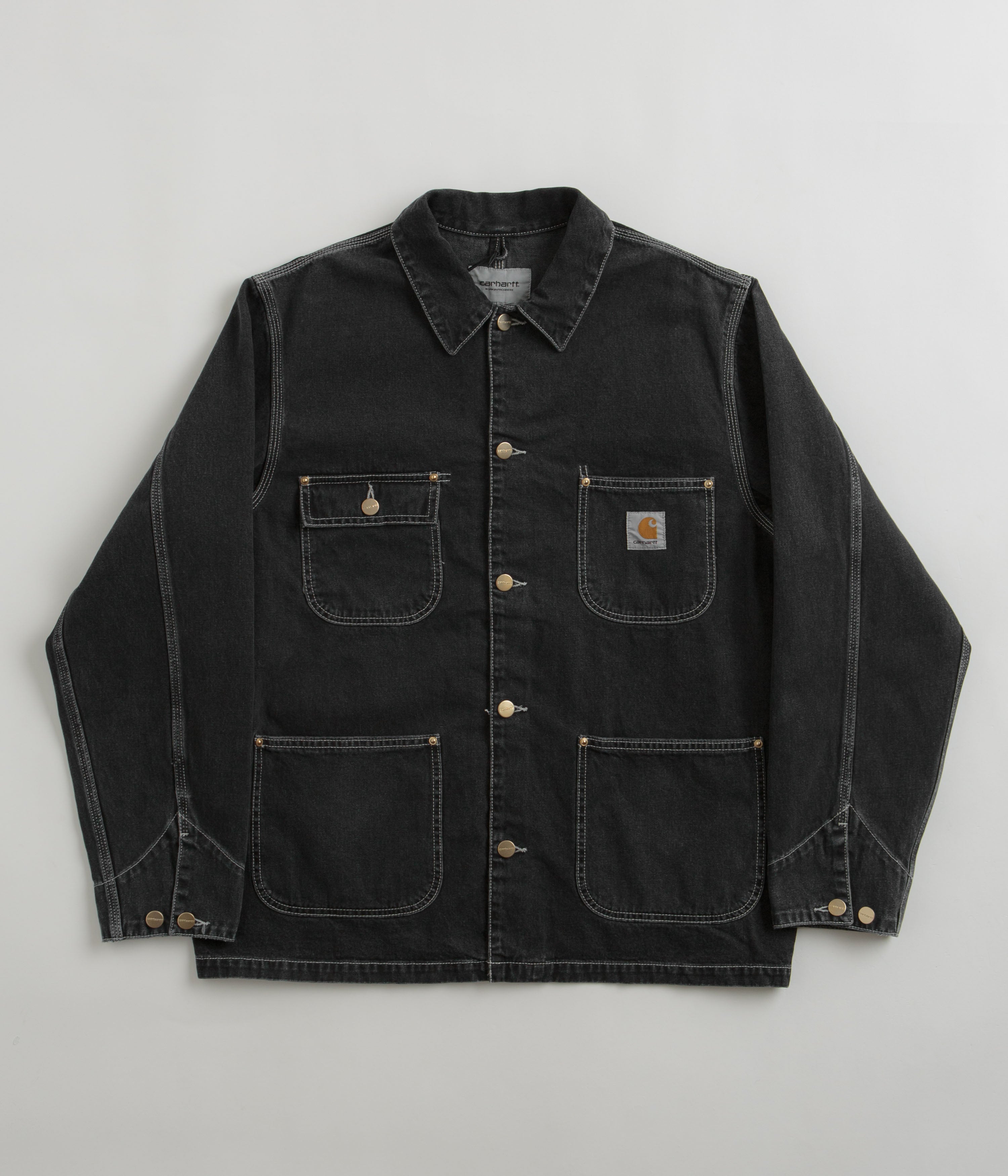 Carhartt OG Chore Coat - Stunning Heavy Stone Washed Black
