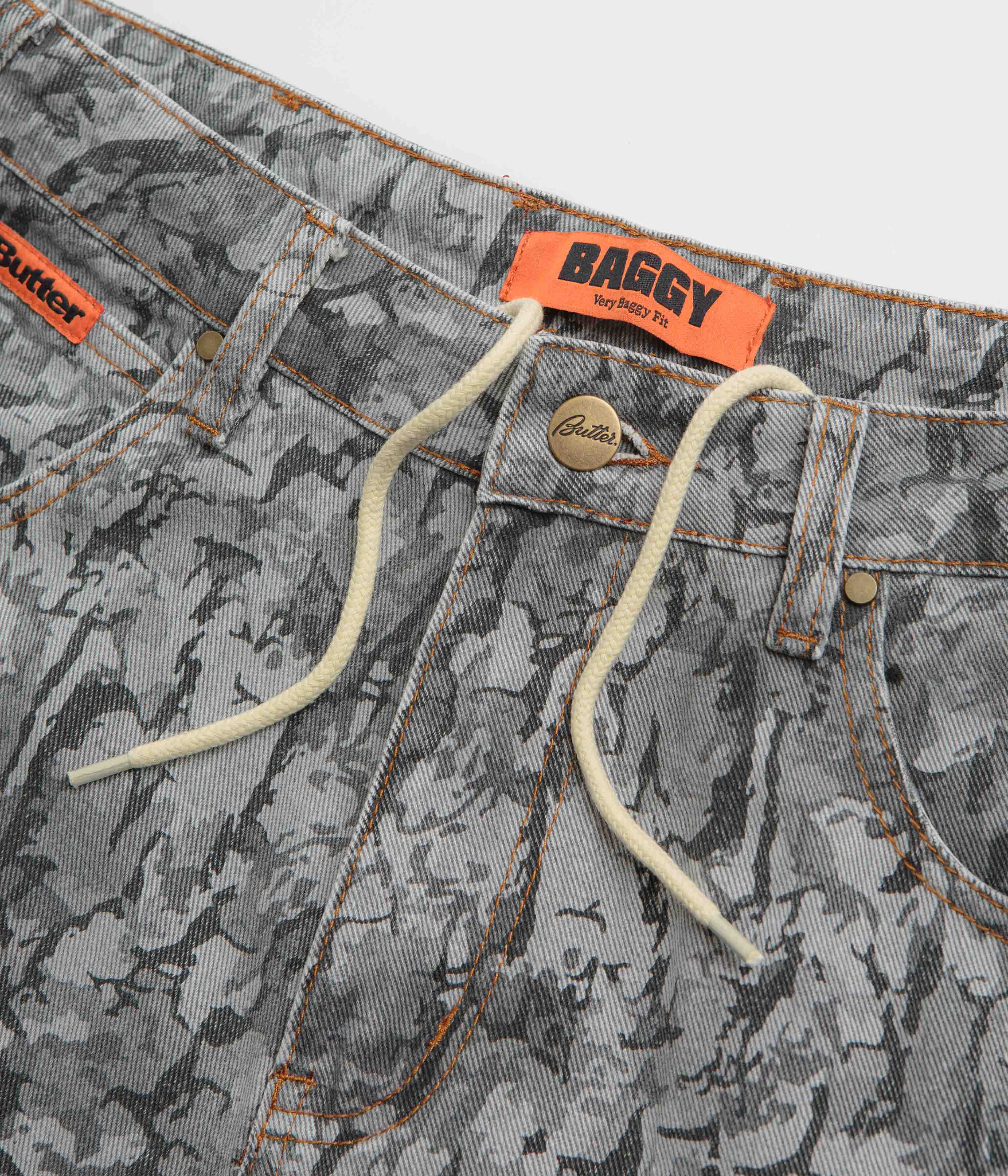Butter Goods Black Bark Camo Jeans - Stylish & Comfortable