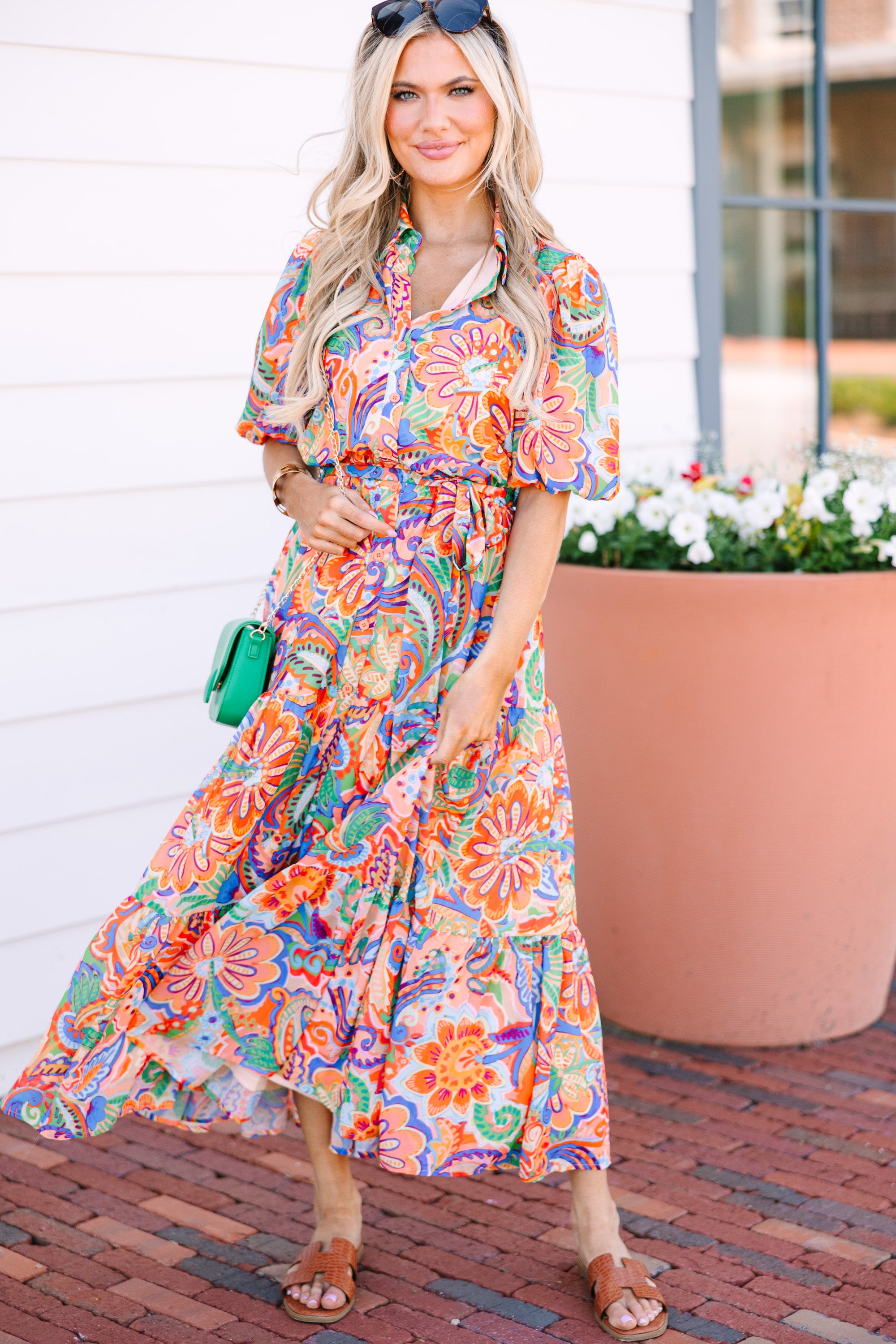 Stunning Great New Beginnings Blue Abstract Maxi Dress: Your Must - Have Fashion Piece