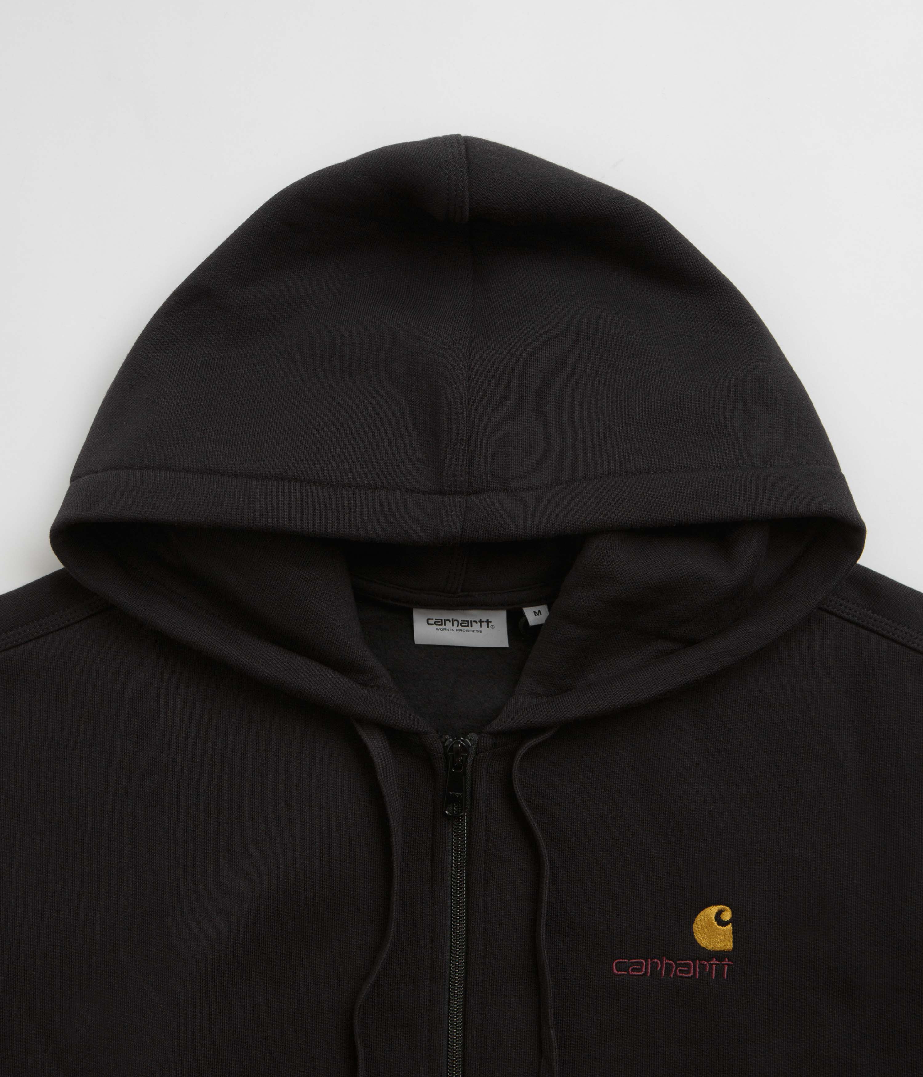Carhartt American Script Black Hooded Jacket - Timeless and Stylish
