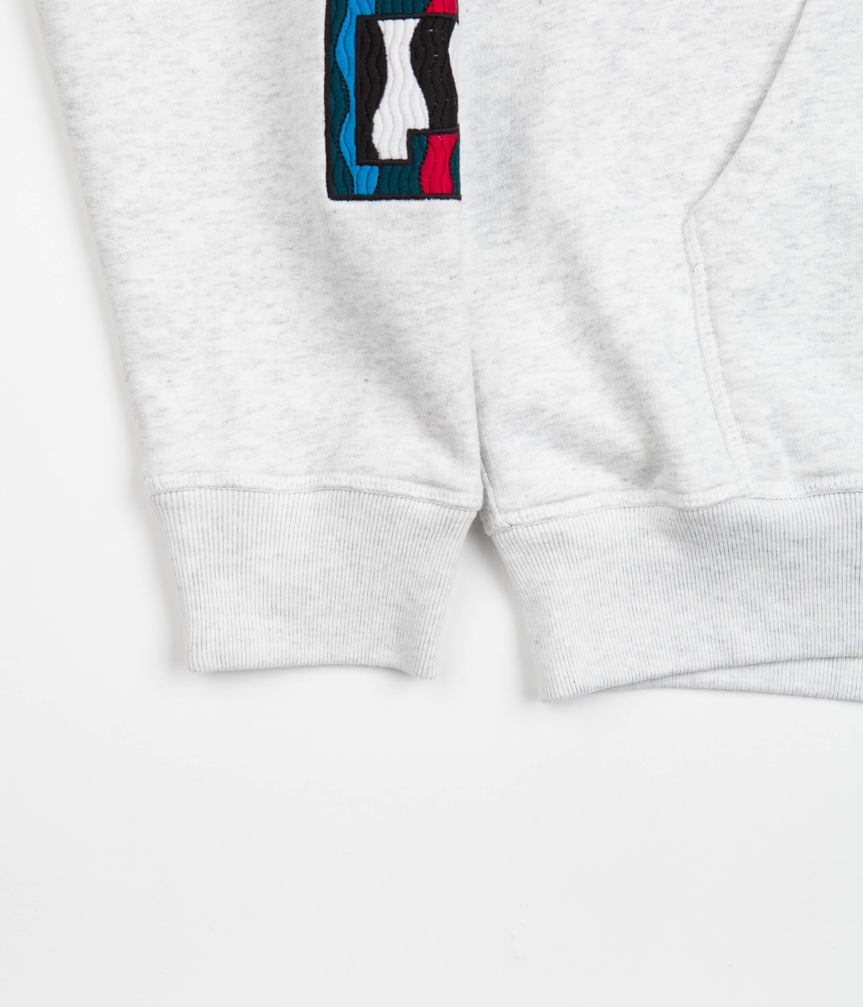 by Parra Ash Grey Zebra Striped P Hoodie - A Must-Have!