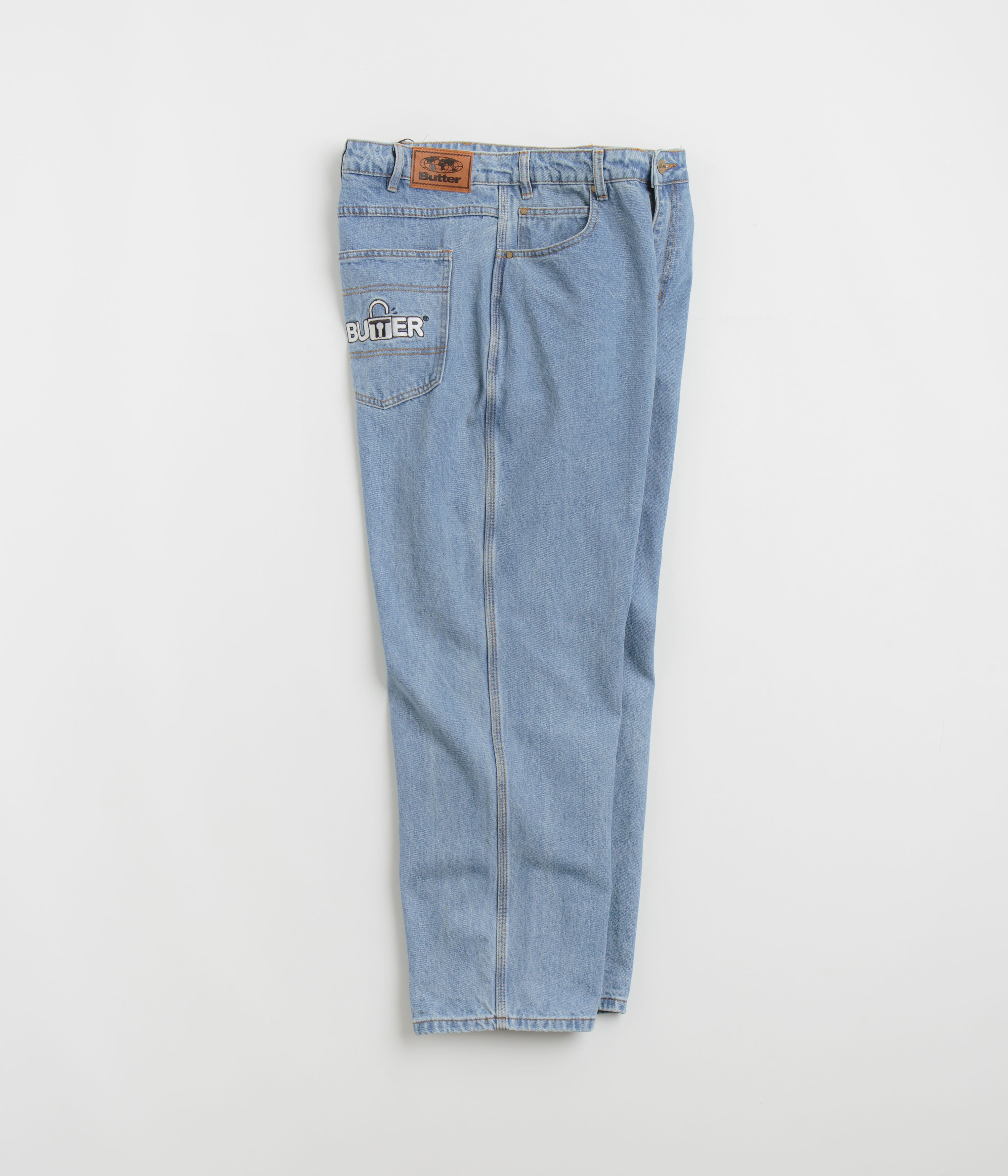 Butter Goods Lock Baggy Jeans - Stunning Light Indigo