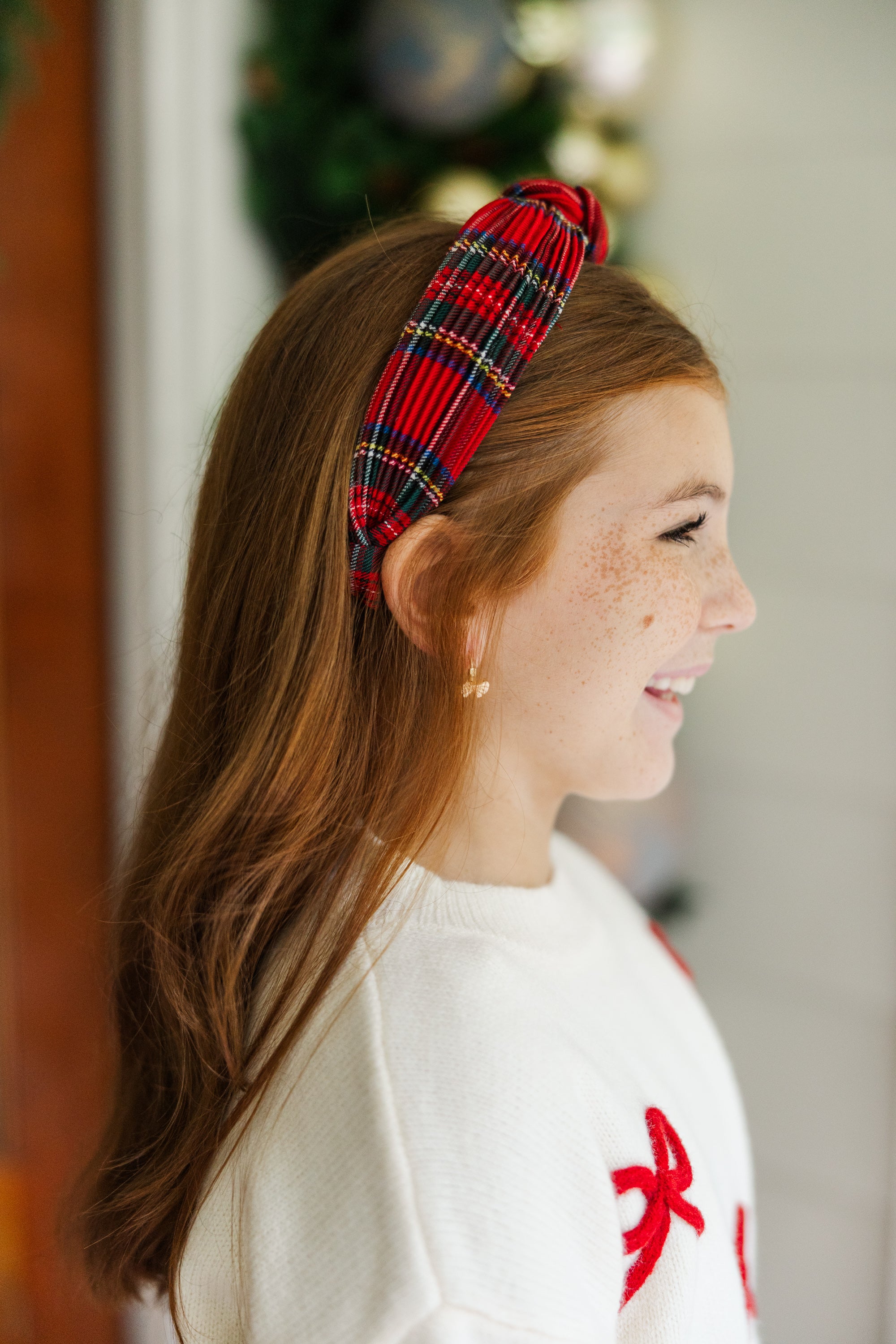 Girls' Must-Have: Rockin' Red Tartan Plaid Headband