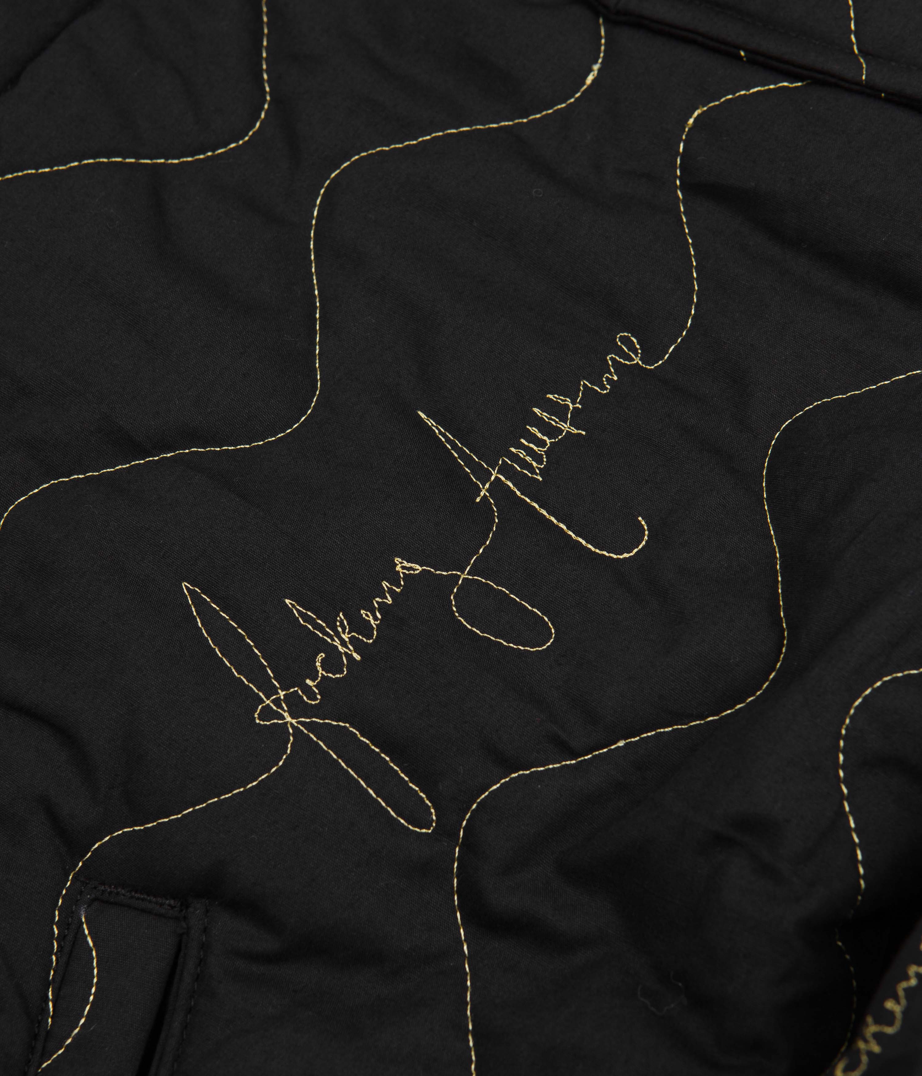 Fucking Awesome's Stunning Lightweight Reversible Flannel Jacket - Yellow/Black