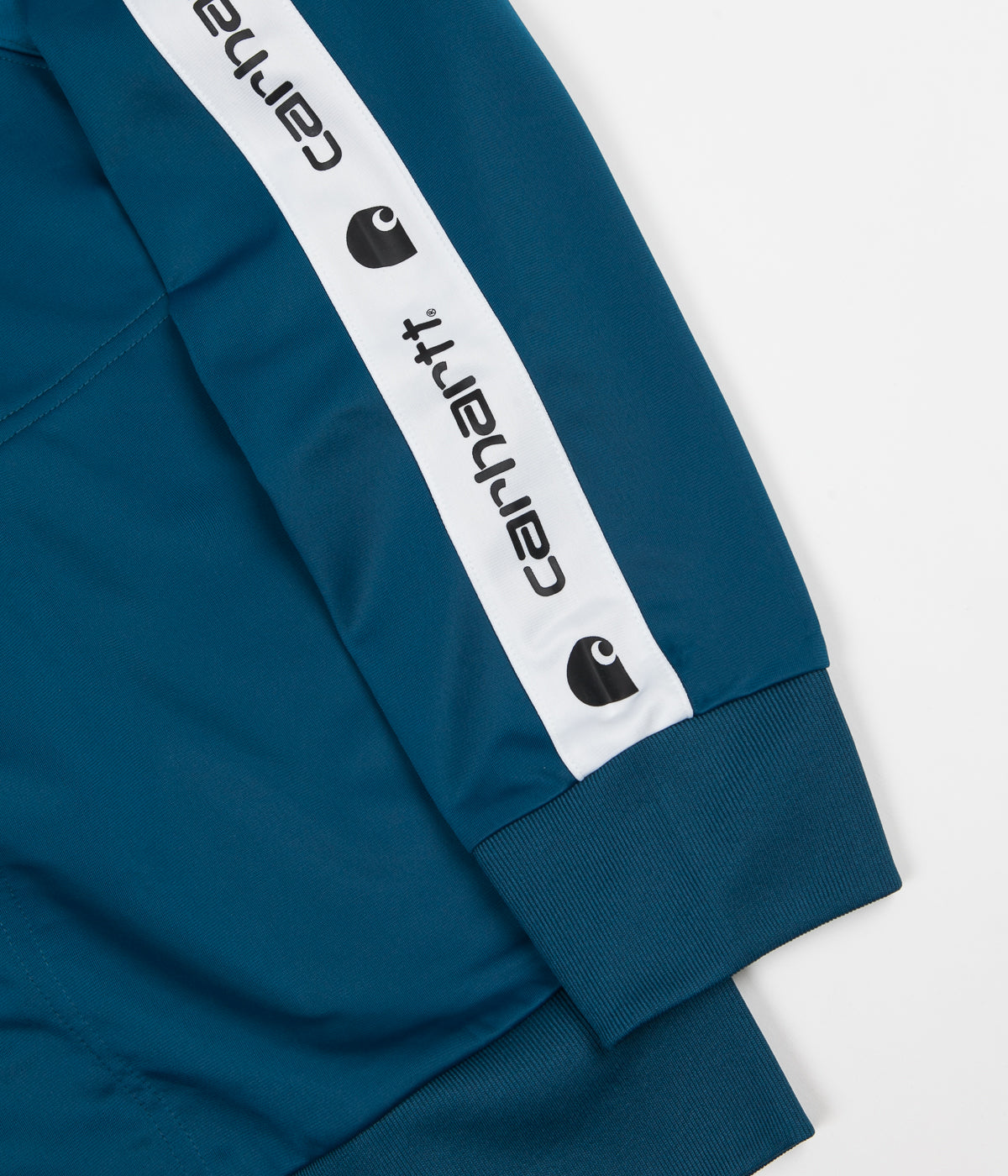 Carhartt Goodwin Track Jacket - Corset Blue/White: A Vintage-Inspired Fashion Statement