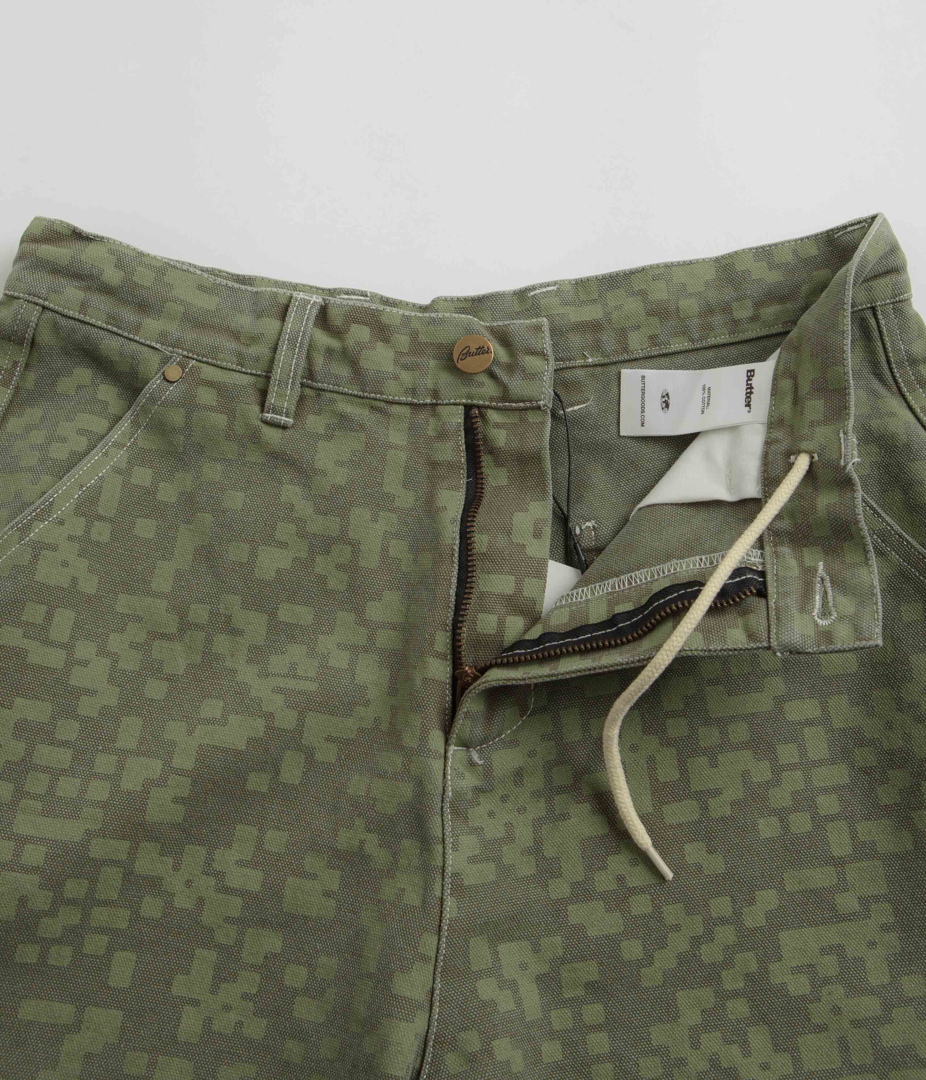 Butter Goods Army Green Work Shorts - A Must-Have!