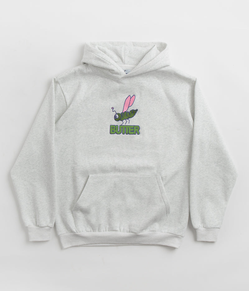 Butter Goods Stunning Dragonfly Embroidered Hoodie - Ash