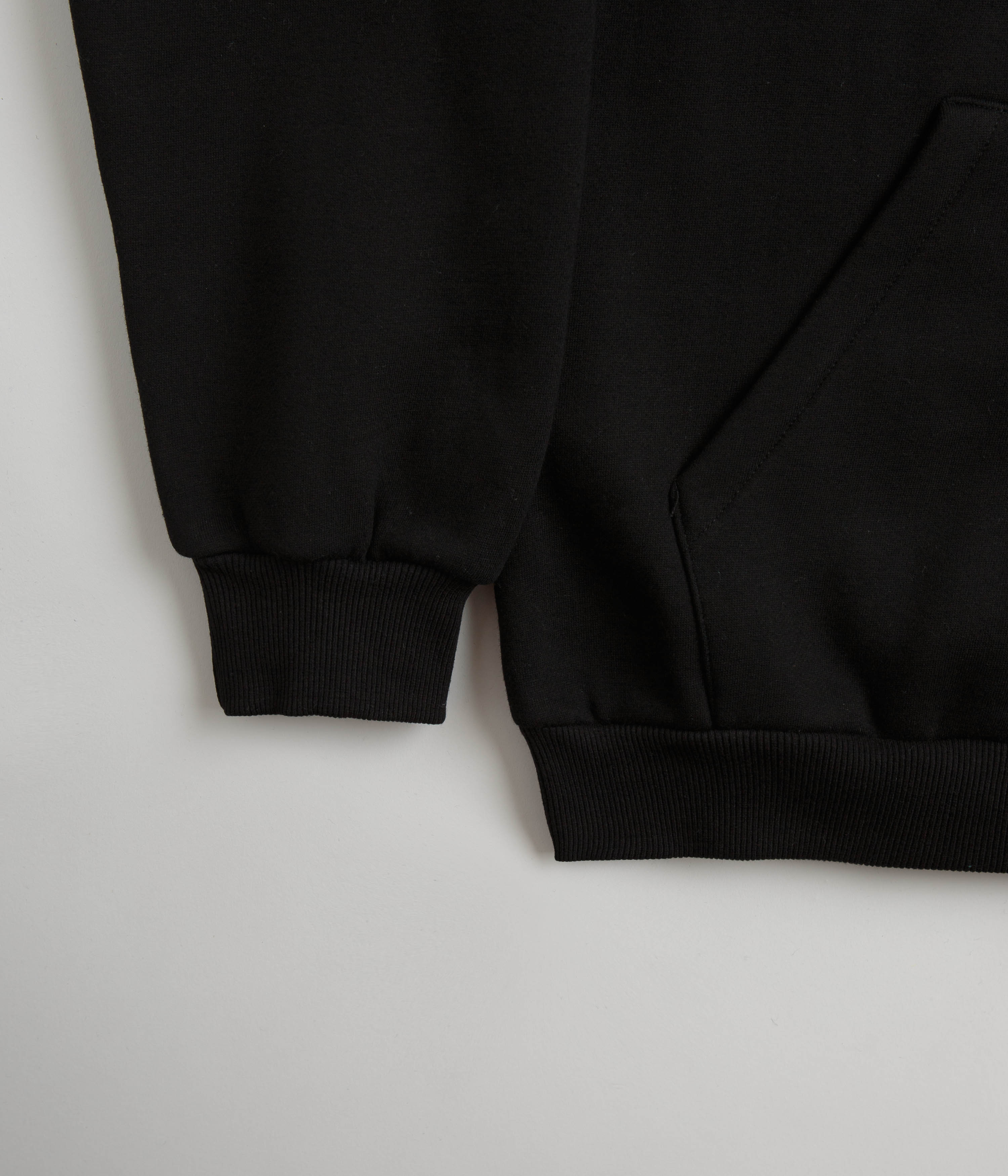 Black Cash Only Felt Applique Logo Hoodie - A Must - Have!