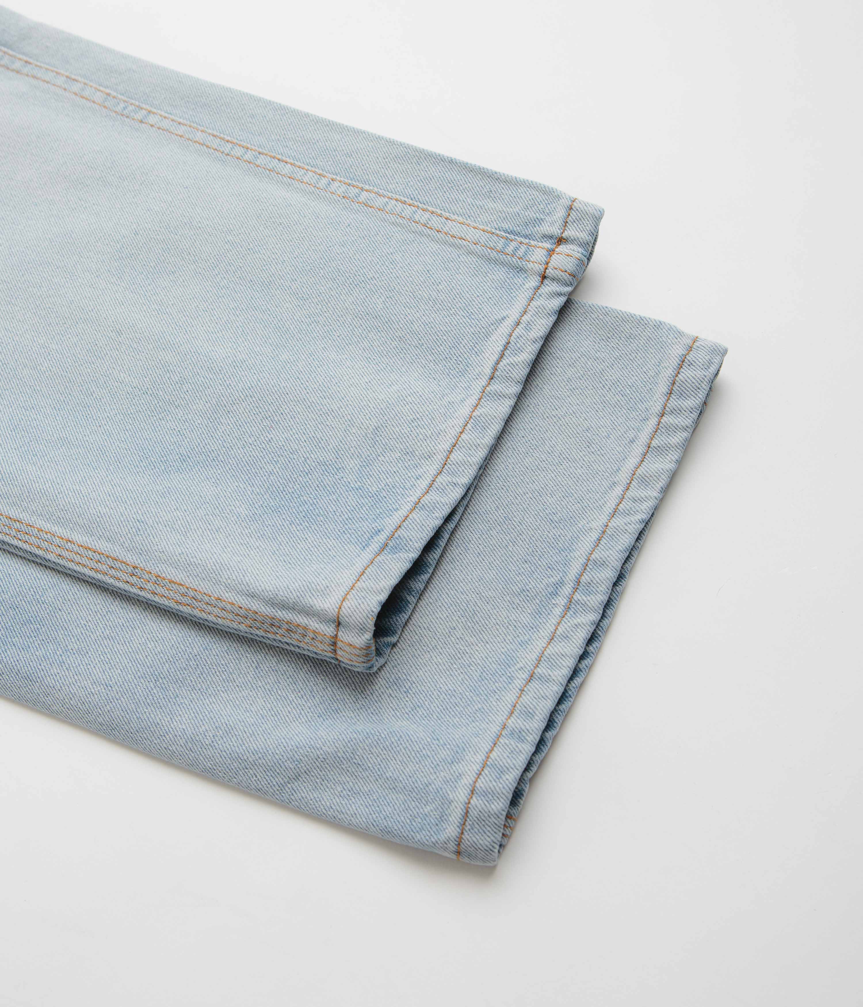 Butter Goods Stylish Relaxed Jeans - Light Blue & Orange