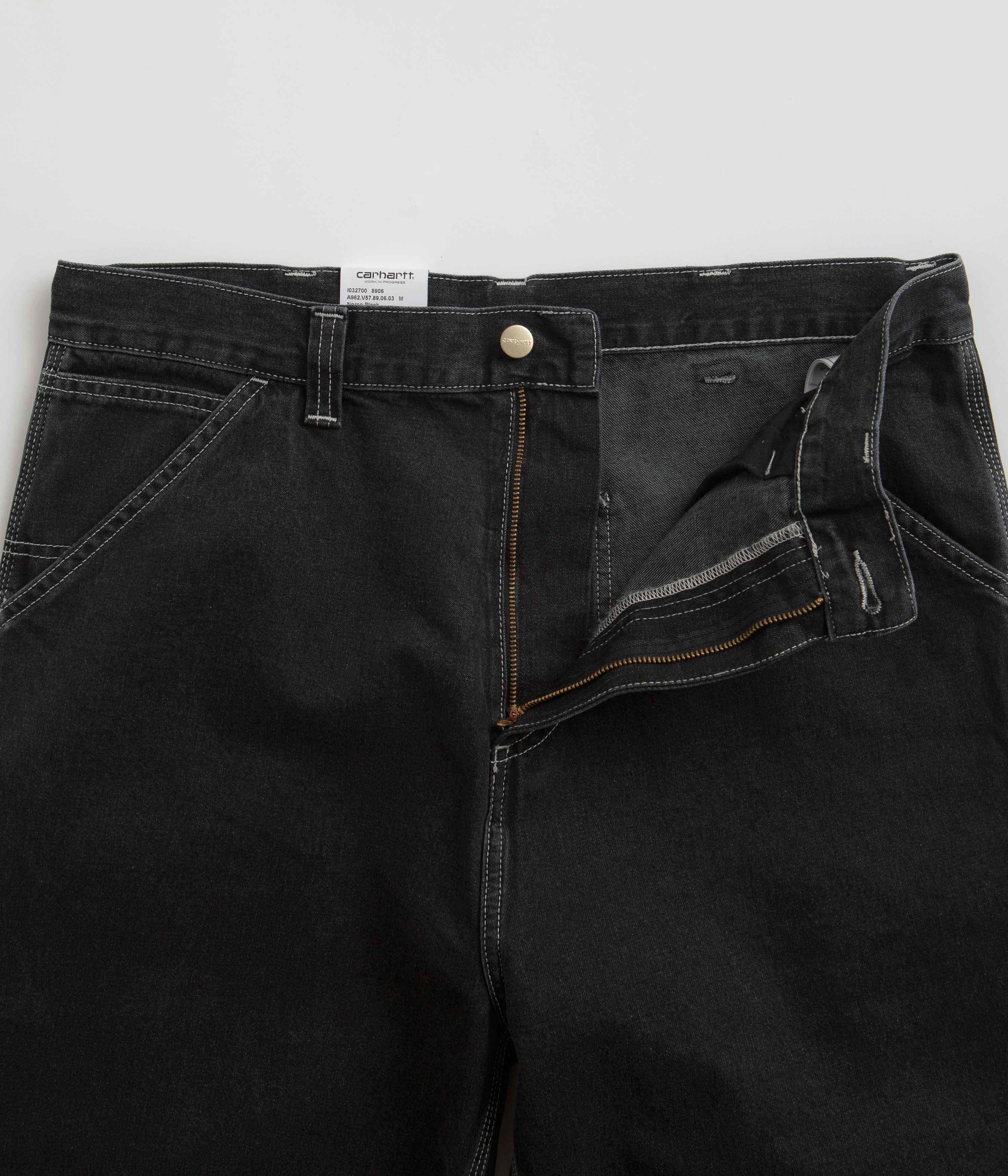 Carhartt OG Single Knee Pants - Stunning Stone Washed Black