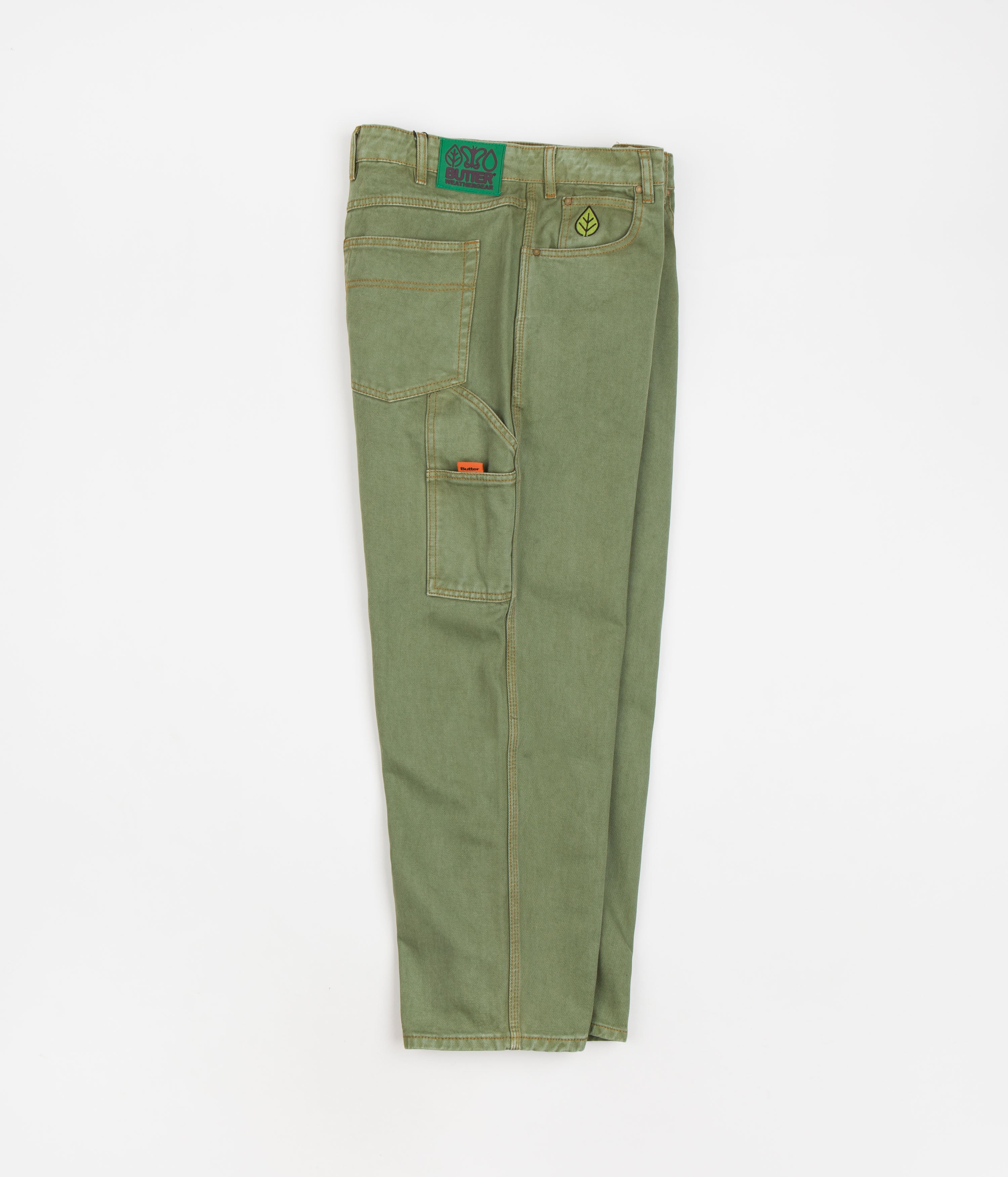 Butter Goods Army Green Weathergear Heavyweight Jeans - A Skater's Dream