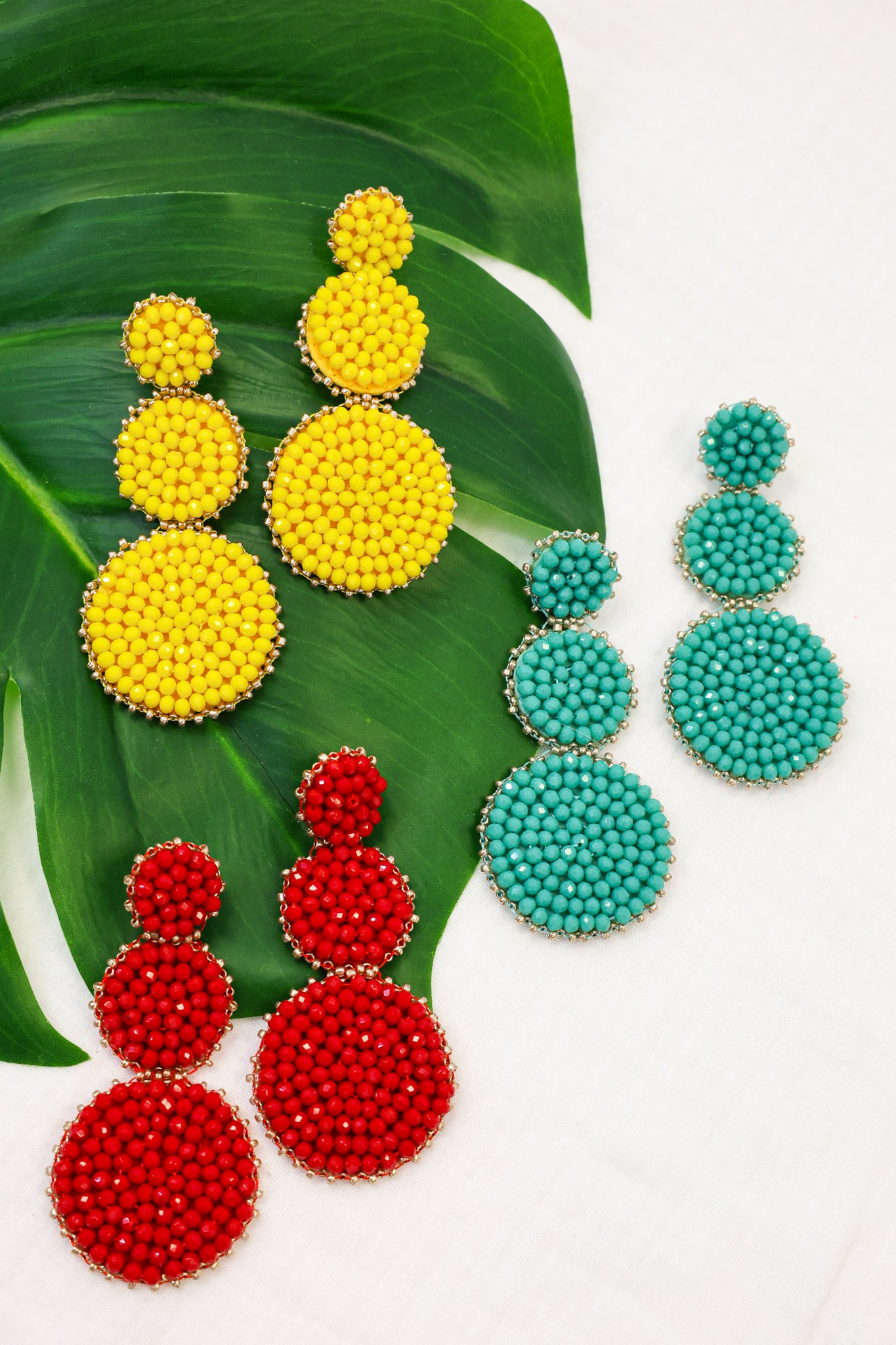 Be The One Red Beaded Earrings: Stand Out with Style!
