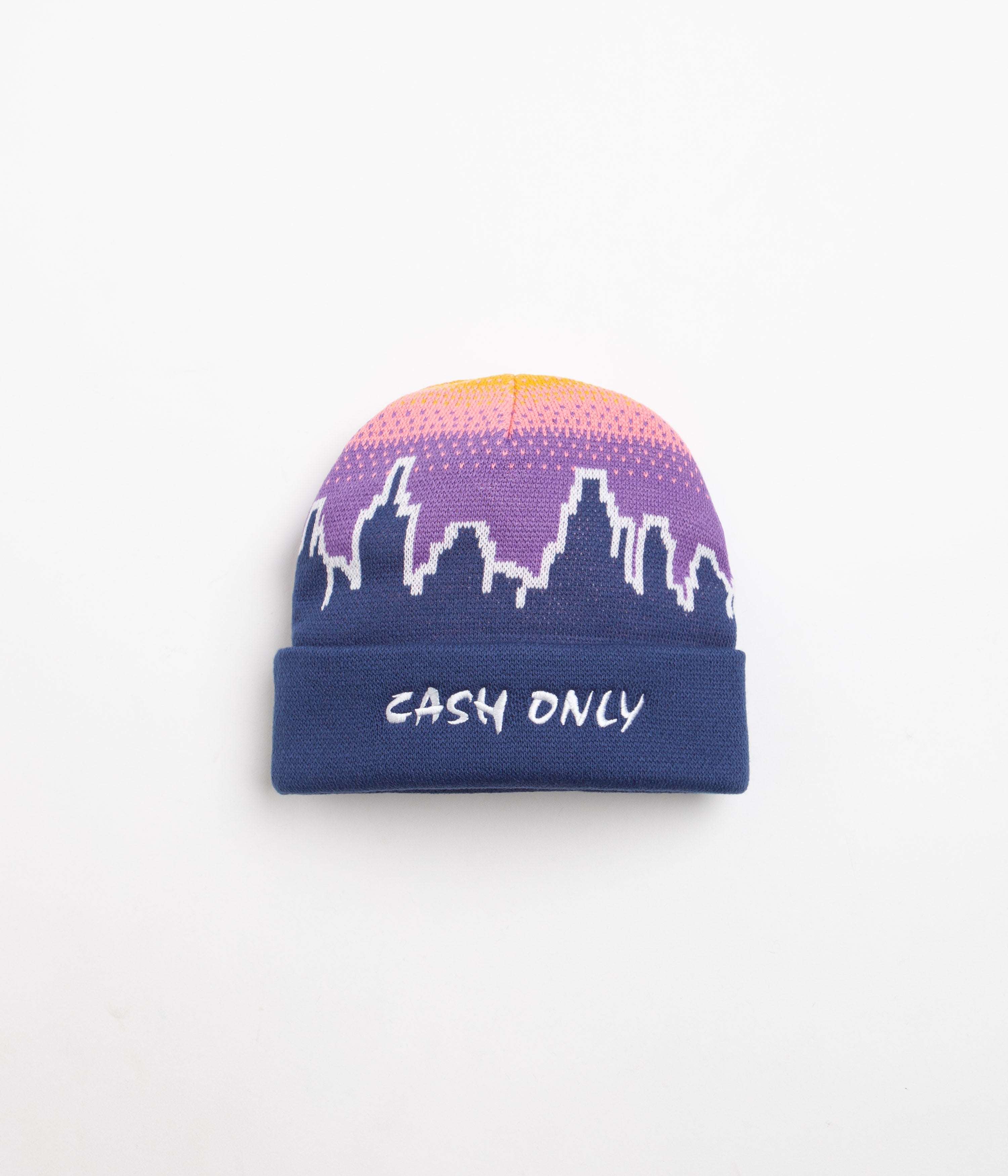 Navy Cash Only Skyline Beanie - Must-Have for Urban Style