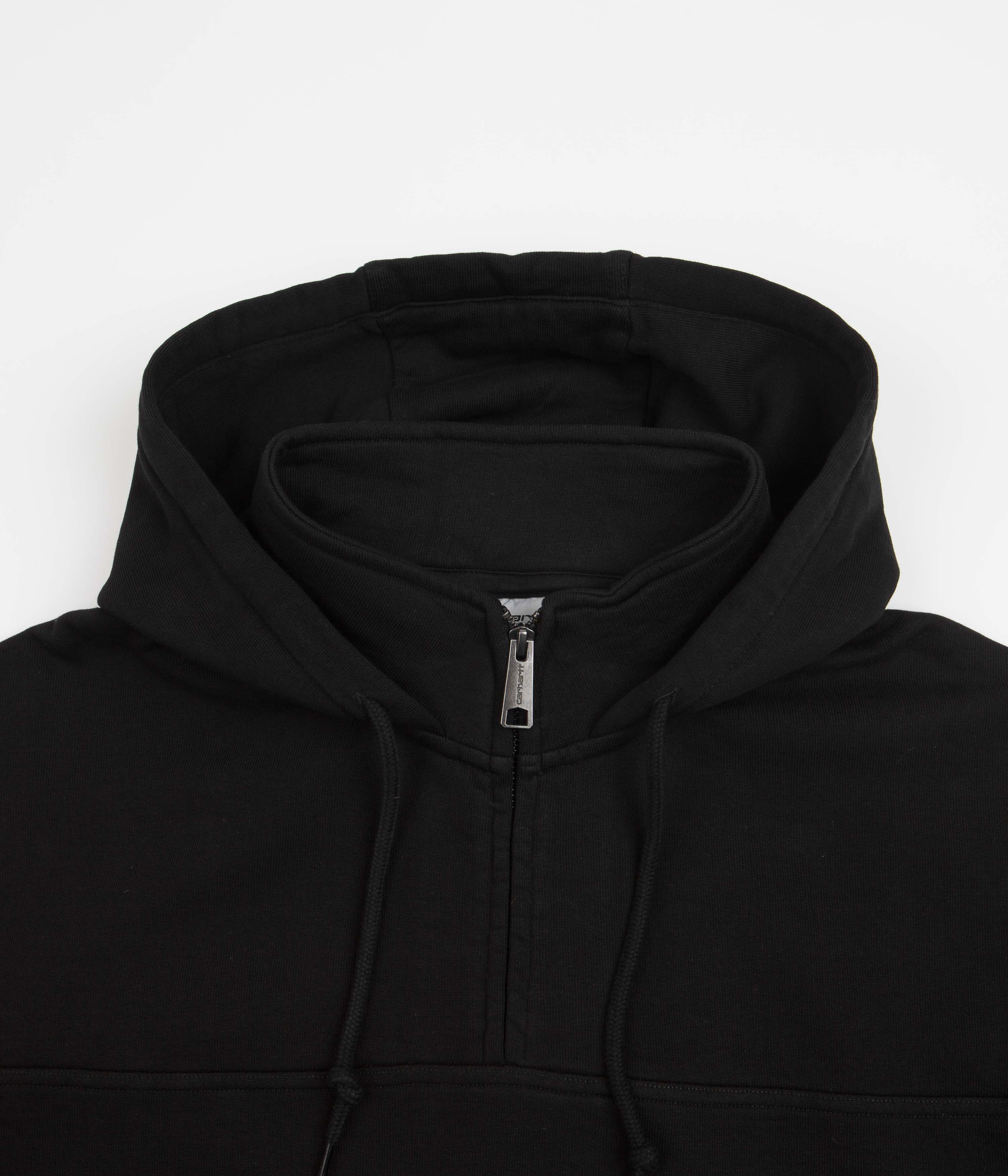 Stylish Carhartt Wade Black Half Zip Hoodie
