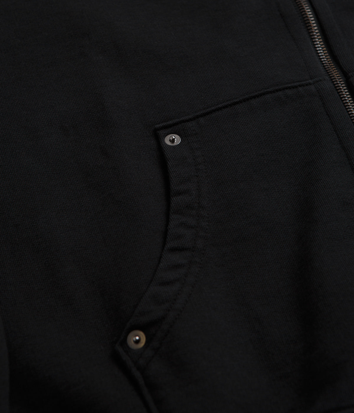 Civilist Studded Heavy Zip Hoodie - Black: An Edgy Fashion Statement