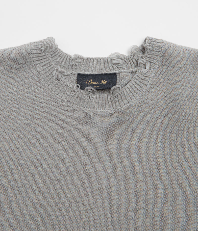 Stunning Dime Cat Knit Sweatshirt in Storm Shade