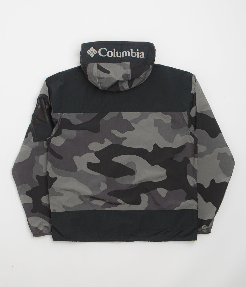 Columbia Challenger II Novelty Windbreaker Jacket - Stylish Black Mod Camo Design