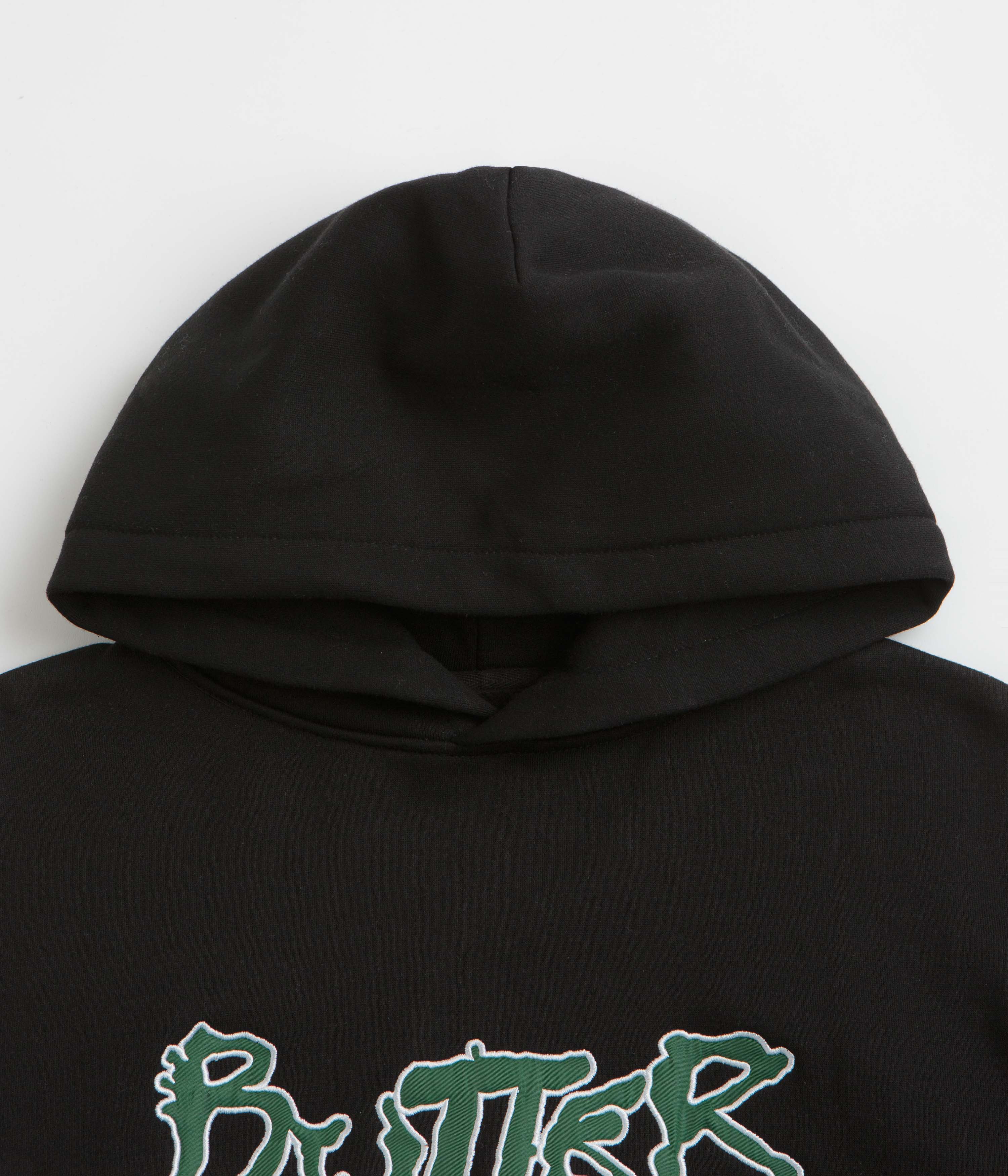 Butter Goods Black Radio Applique Hoodie - A Fashion Statement!