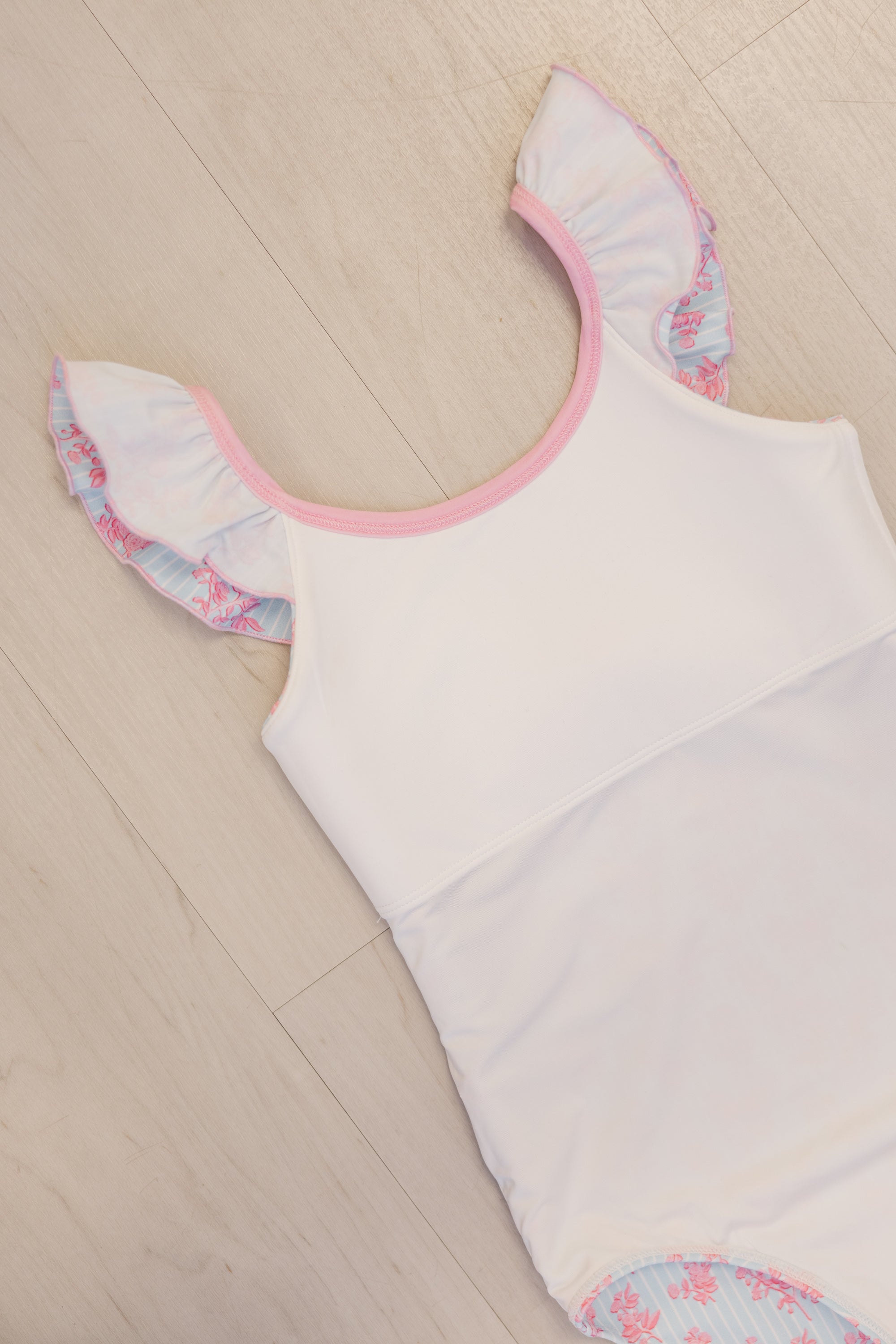 GIRLS: PREORDER NOW! Presley Light Blue Toile One-Piece Swimsuit - A Splash of Style!
