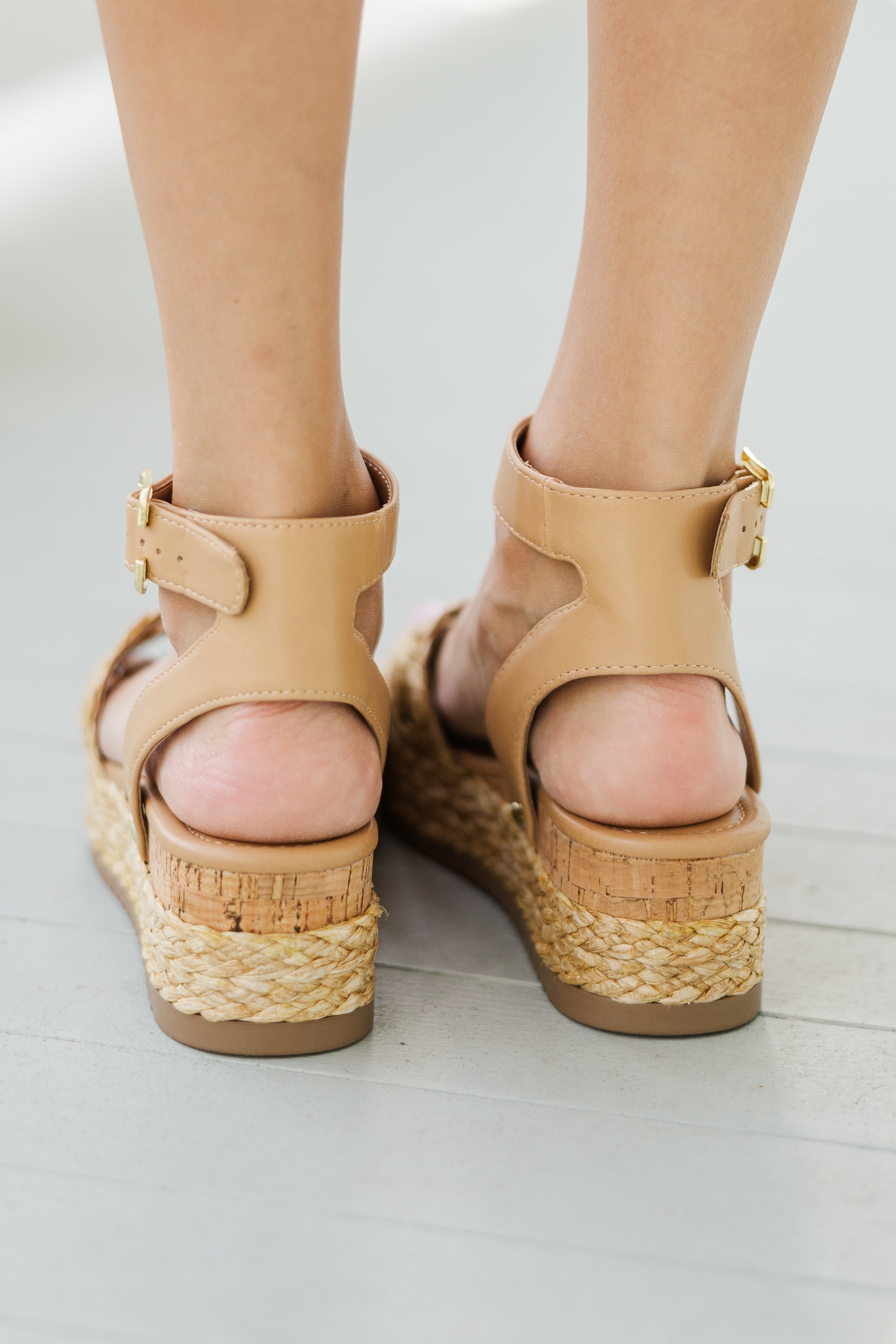 Enchanting Back To The Dunes Natural Raffia Wedges