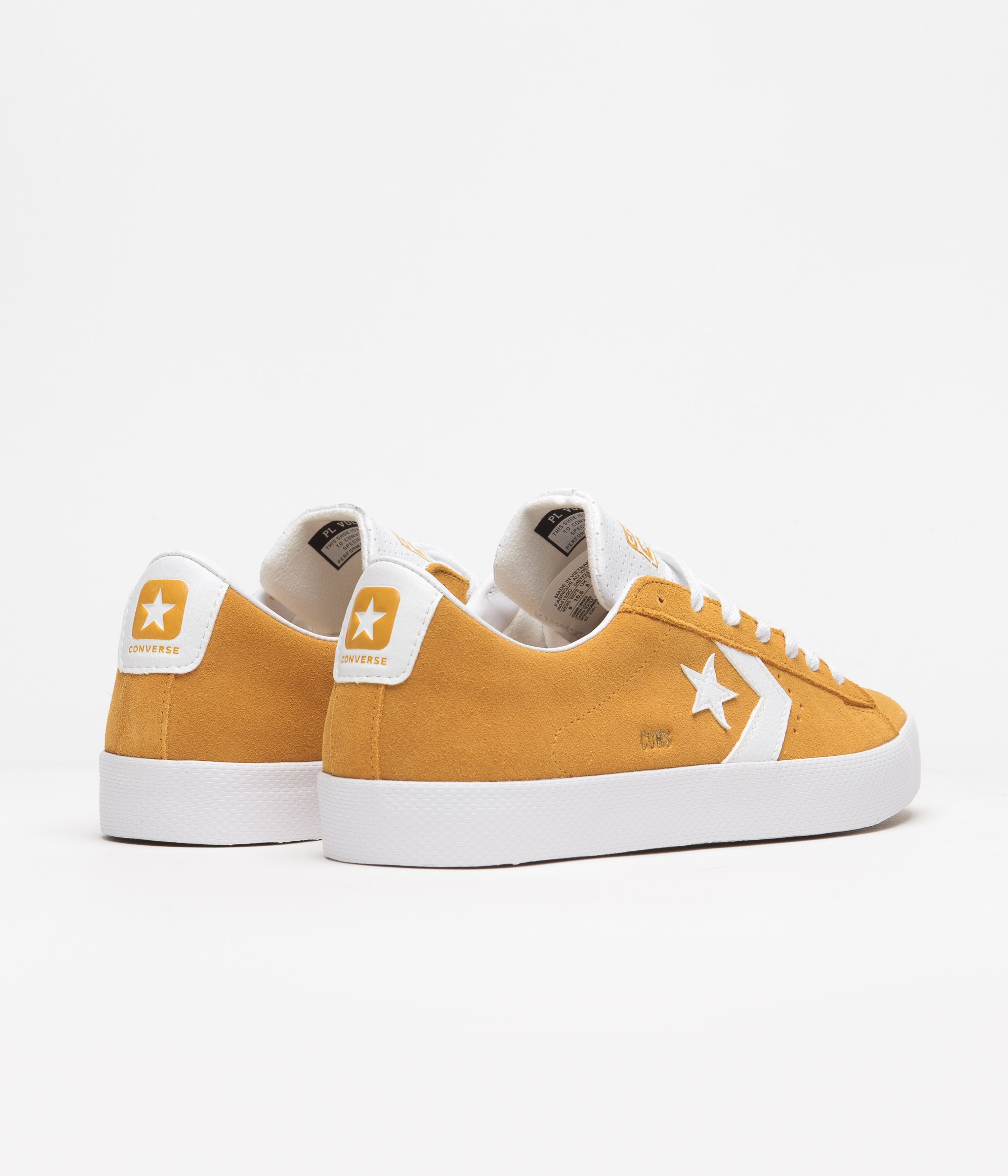 Converse Pro Leather Summer Ox Shoes - Golden Sundial Bliss / White