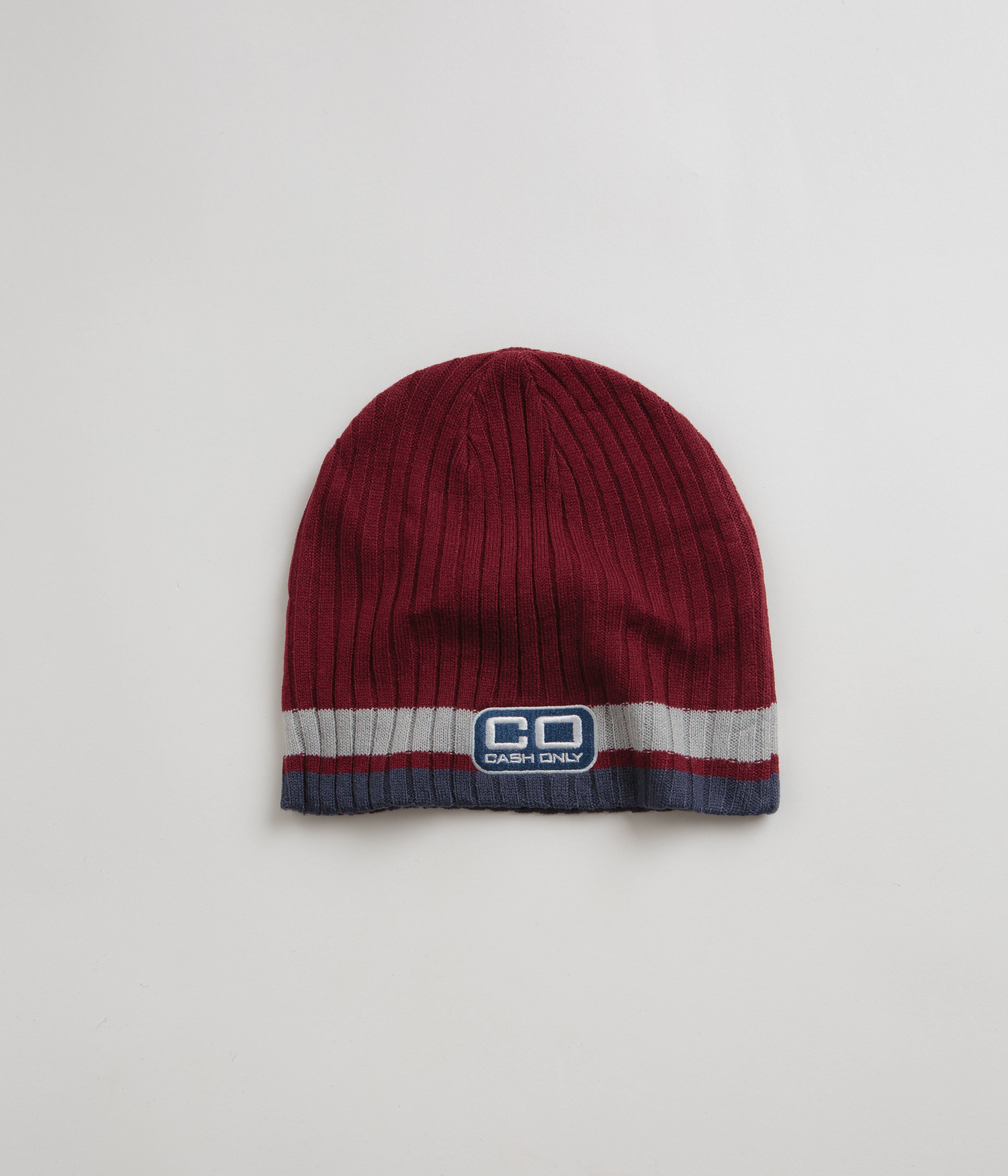 Cash Only Strike Beanie - Stunning Burgundy