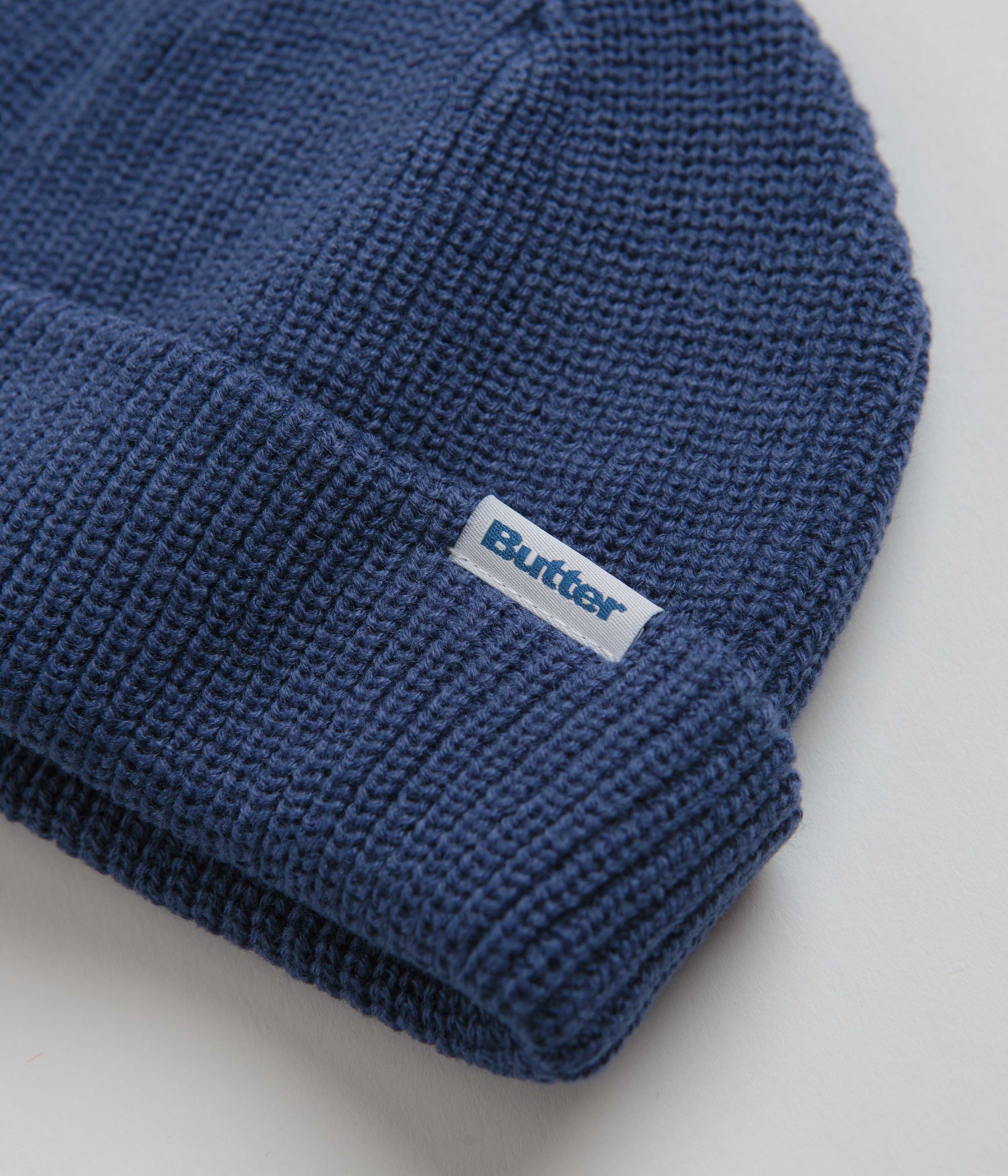 Butter Goods Wharfie Beanie - Stylish Slate & White Blend