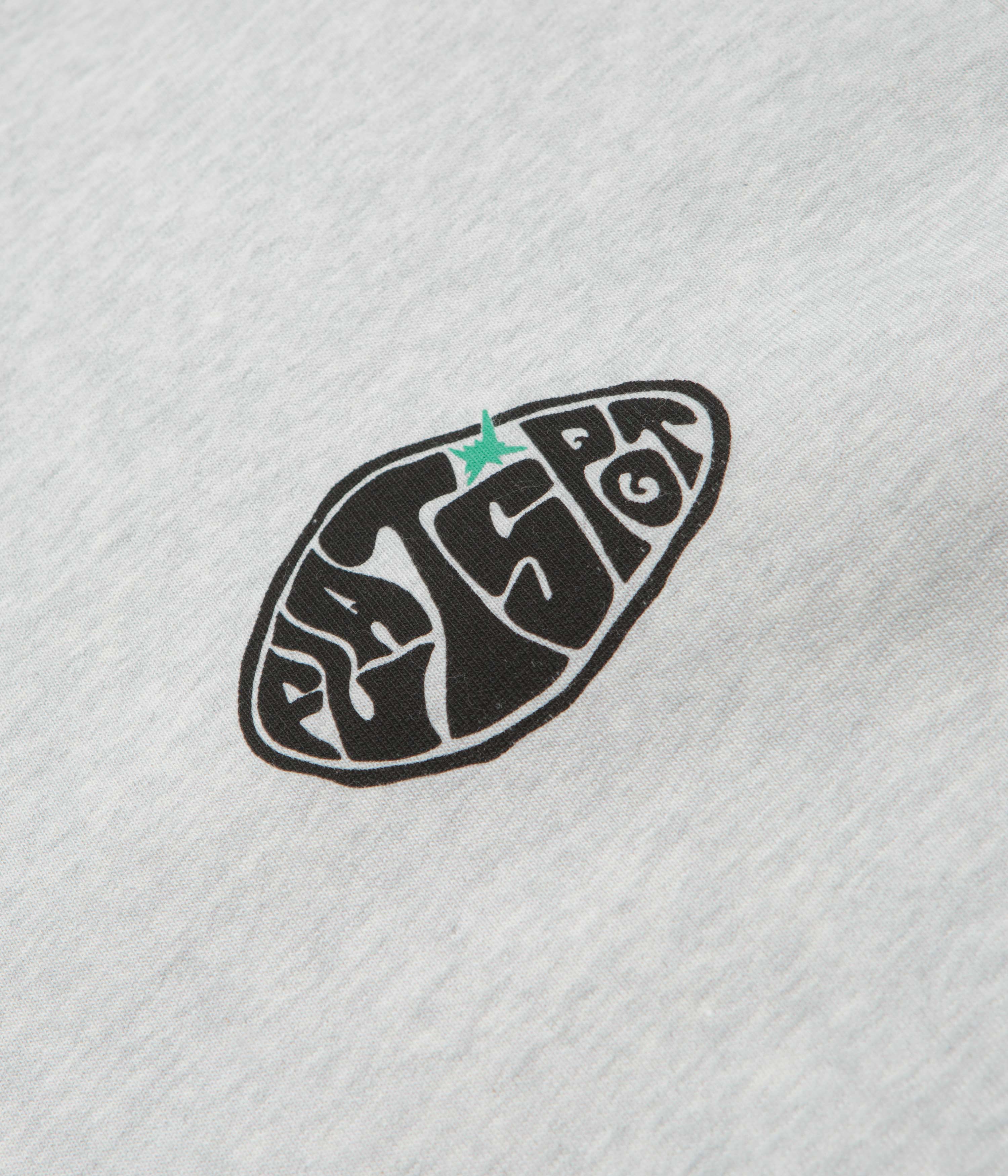 Stylish Flatspot Hole Crewneck Sweatshirt in Cool Heather Grey