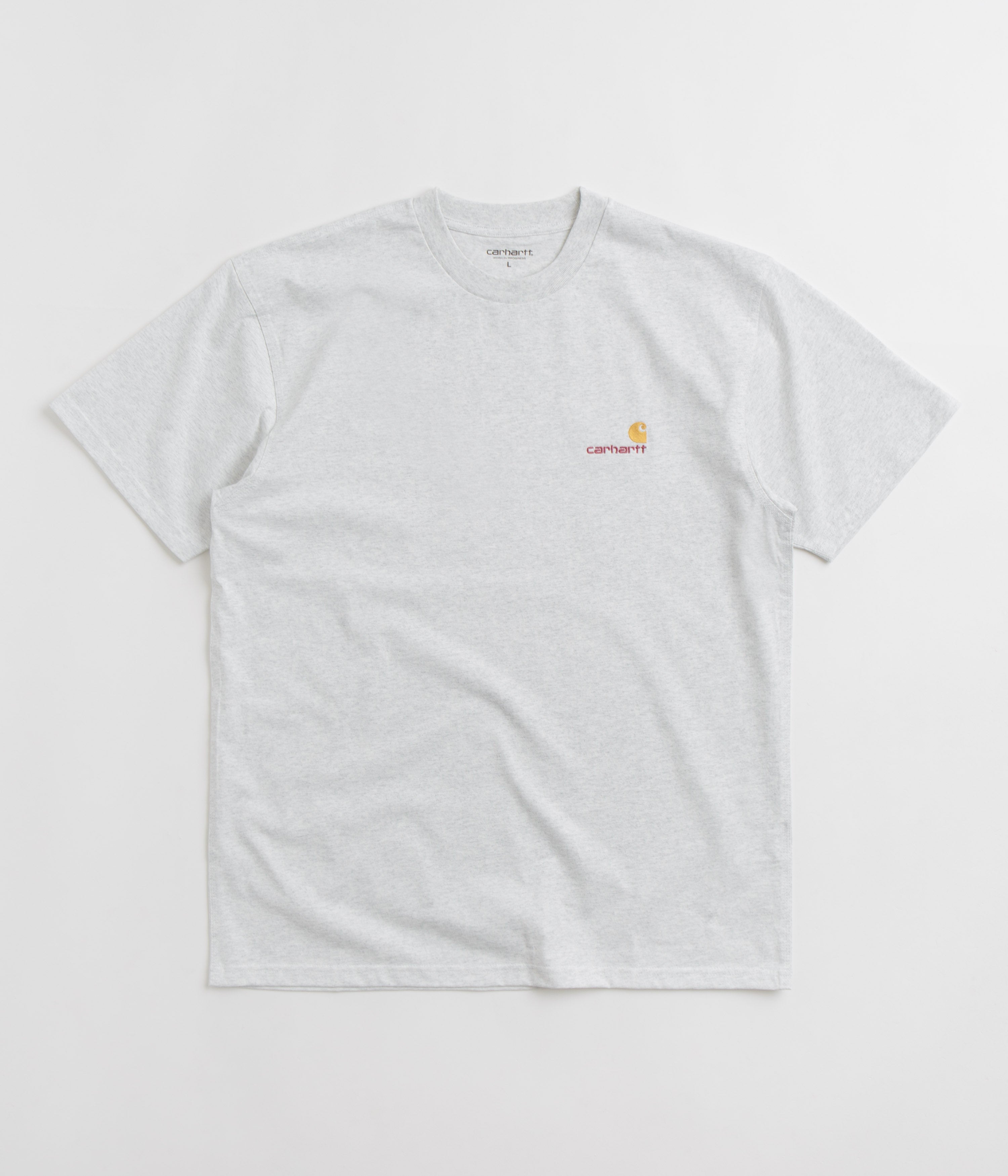 Carhartt's Stunning American Script T-Shirt in Ash Heather