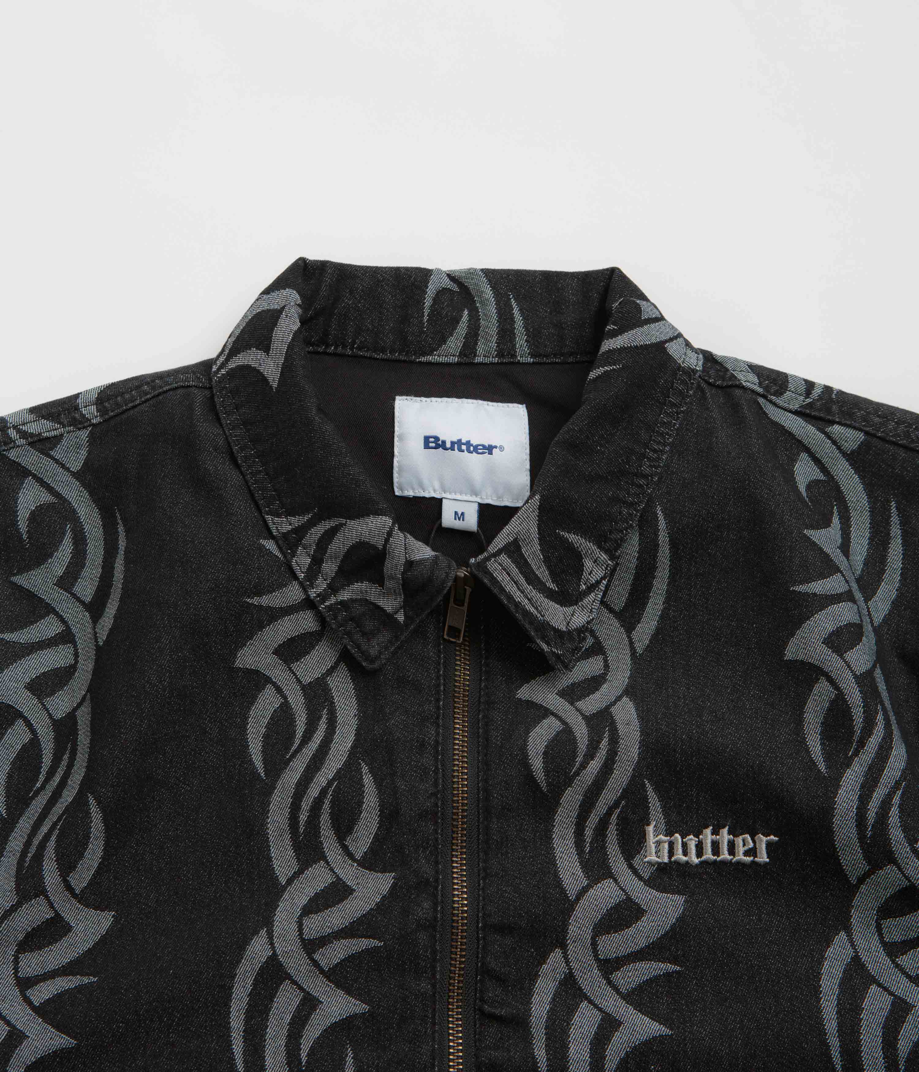 Butter Goods Tribal Black Denim Jacket - A Stylish Must-Have