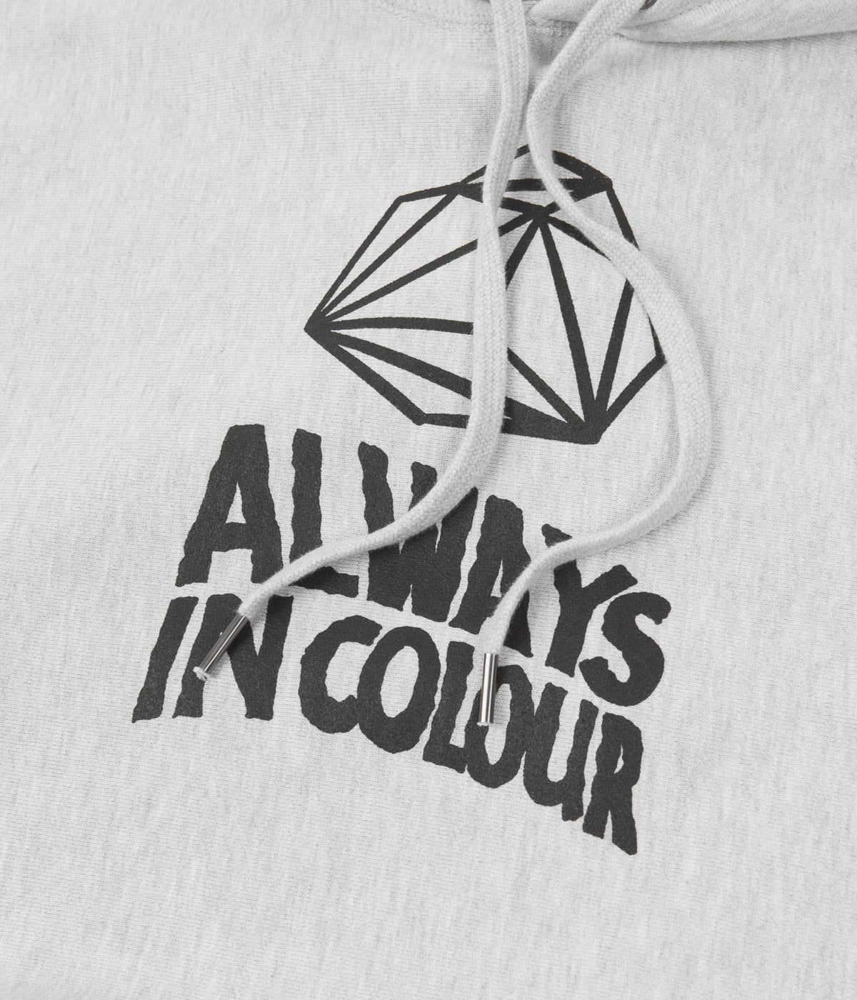 Stylish Grey Heather Always in Colour Geometric Hoodie - Grab Yours Now!