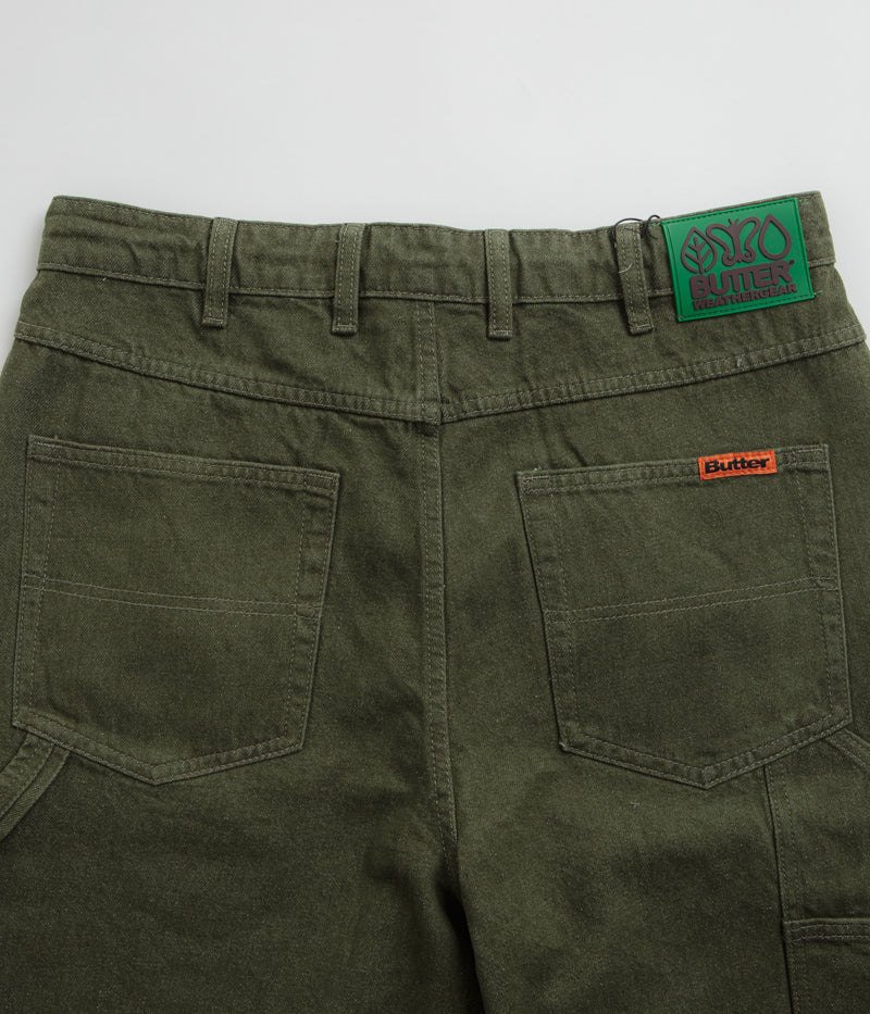 Butter Goods Weathergear Faded Army Denim Shorts - A Must - Have!
