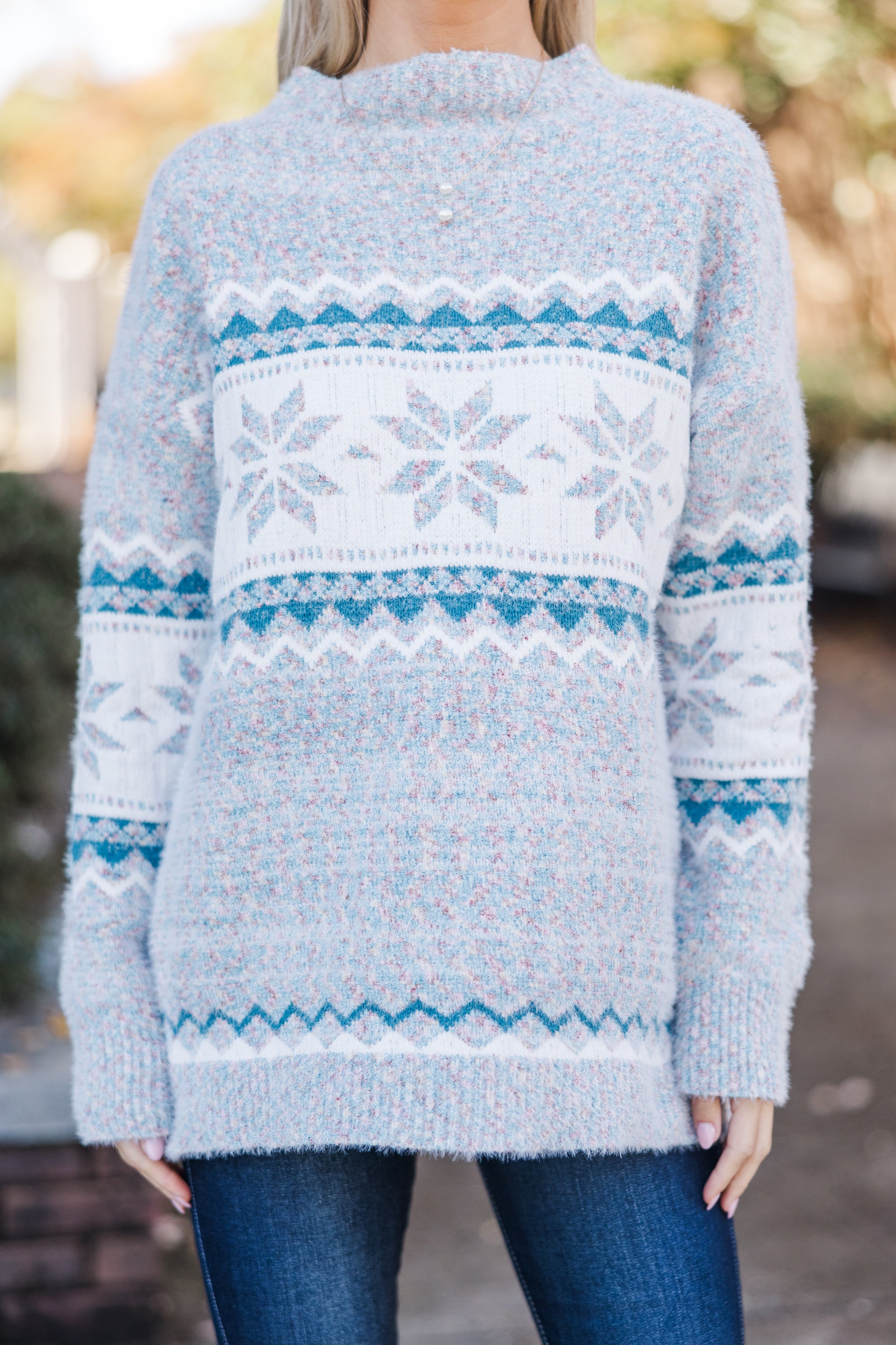 All My Life Gray Winter Enchanting Novelty Sweater