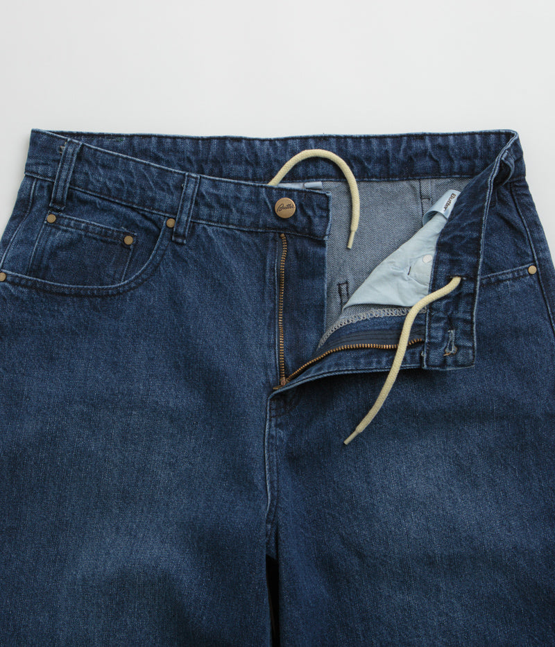 Butter Goods Wide Cut Jeans - Stunning Washed Slub Blue