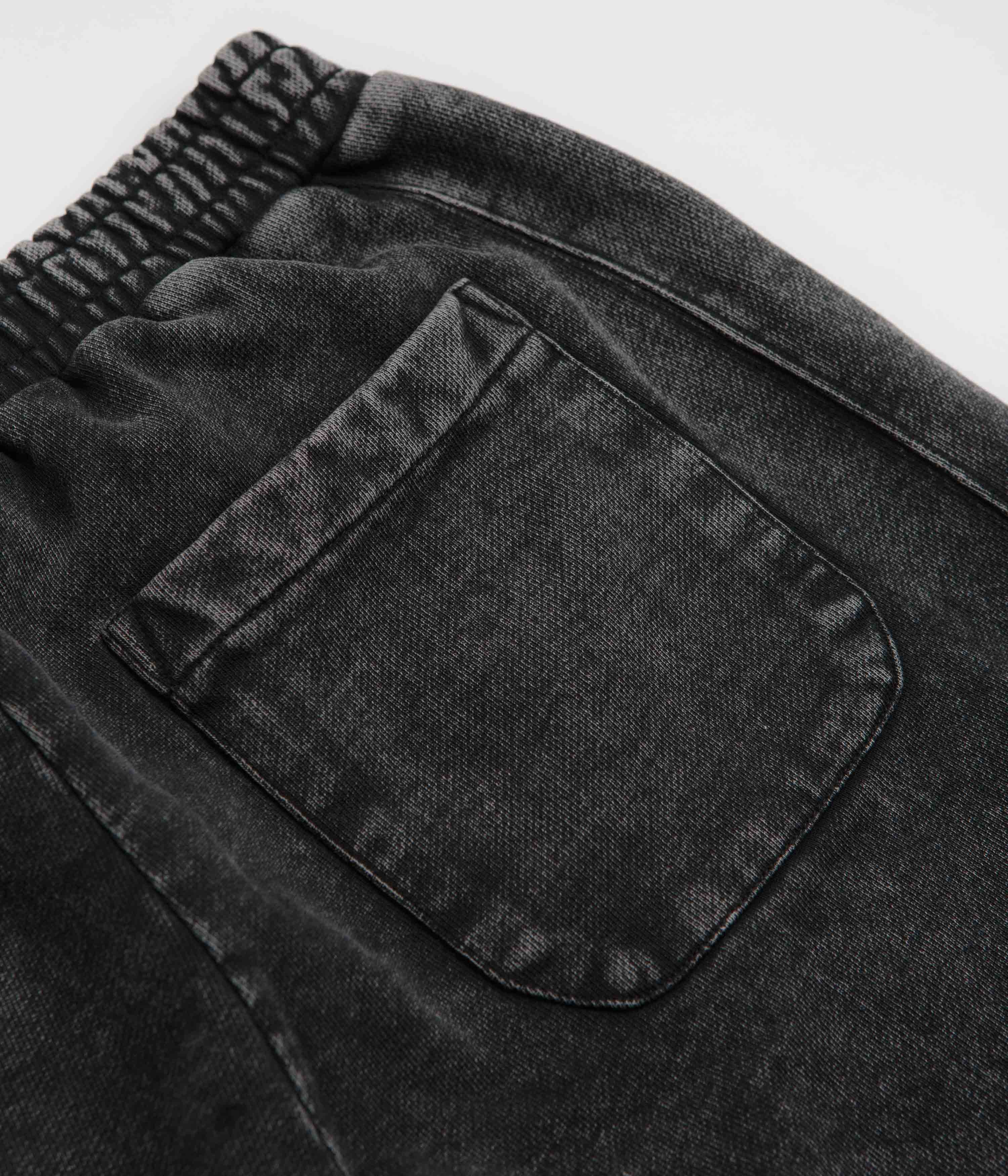 Dime Cyclone French Terry Pants - Stunning Black Snow Washed