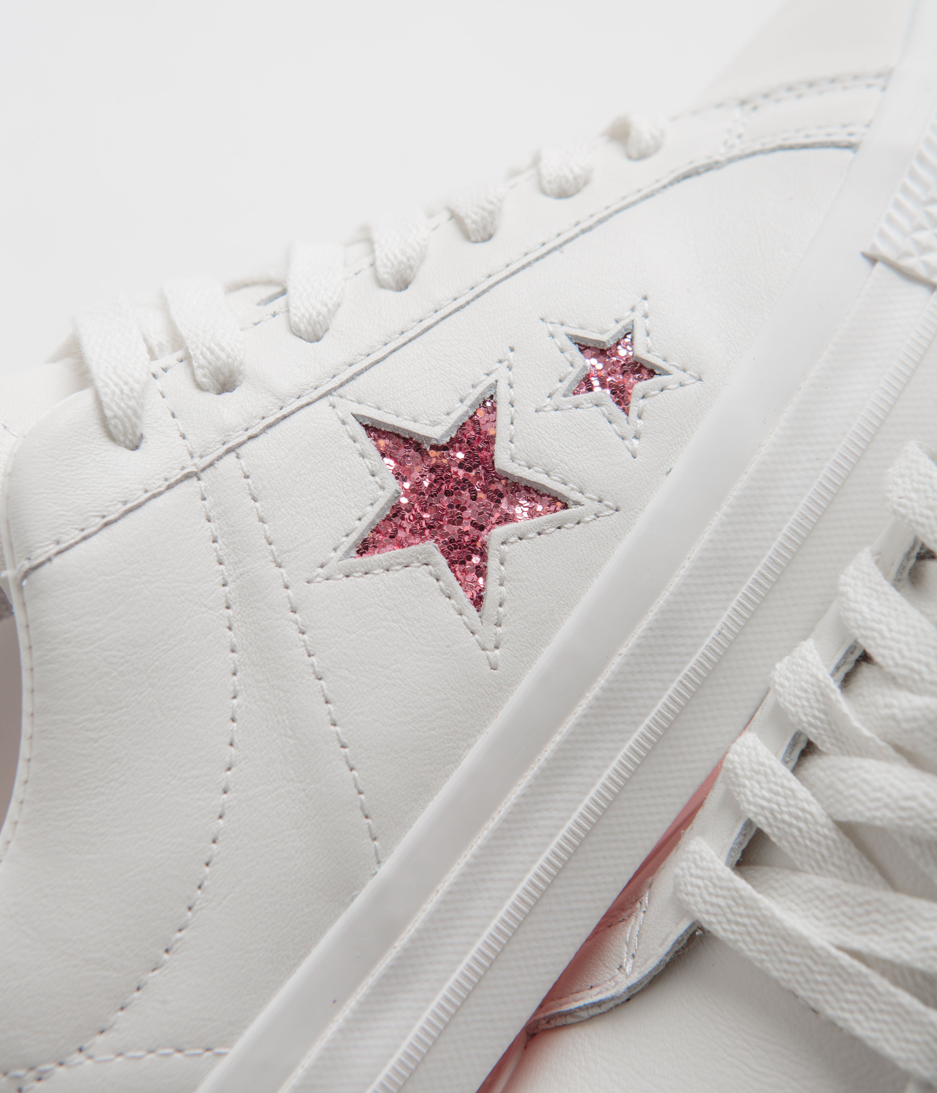 Converse x Turnstile One Star Pro Ox Shoes - Stunning White/Pink Combo
