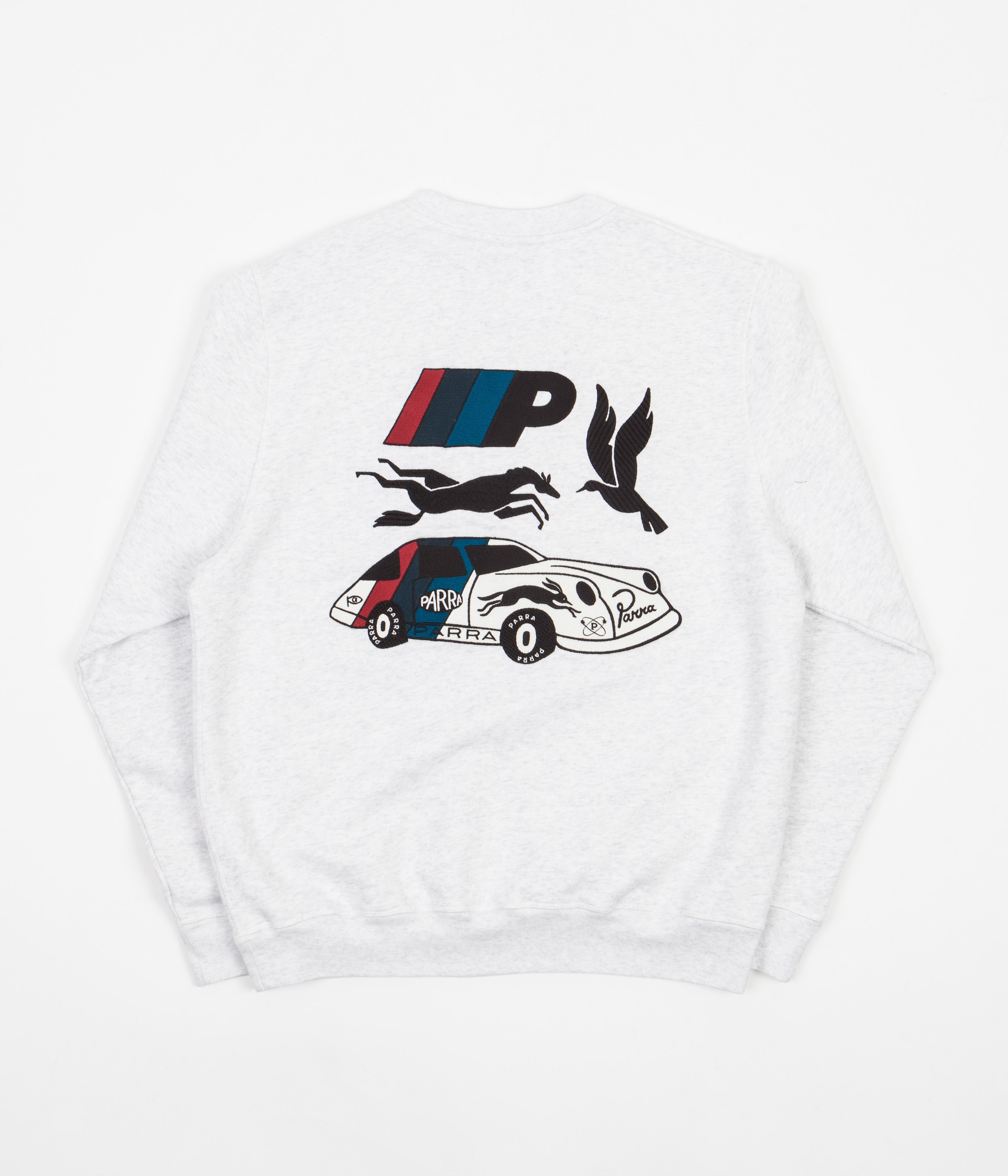 Parra Racing Team Ash Grey Crewneck Sweatshirt - A Must - Have!