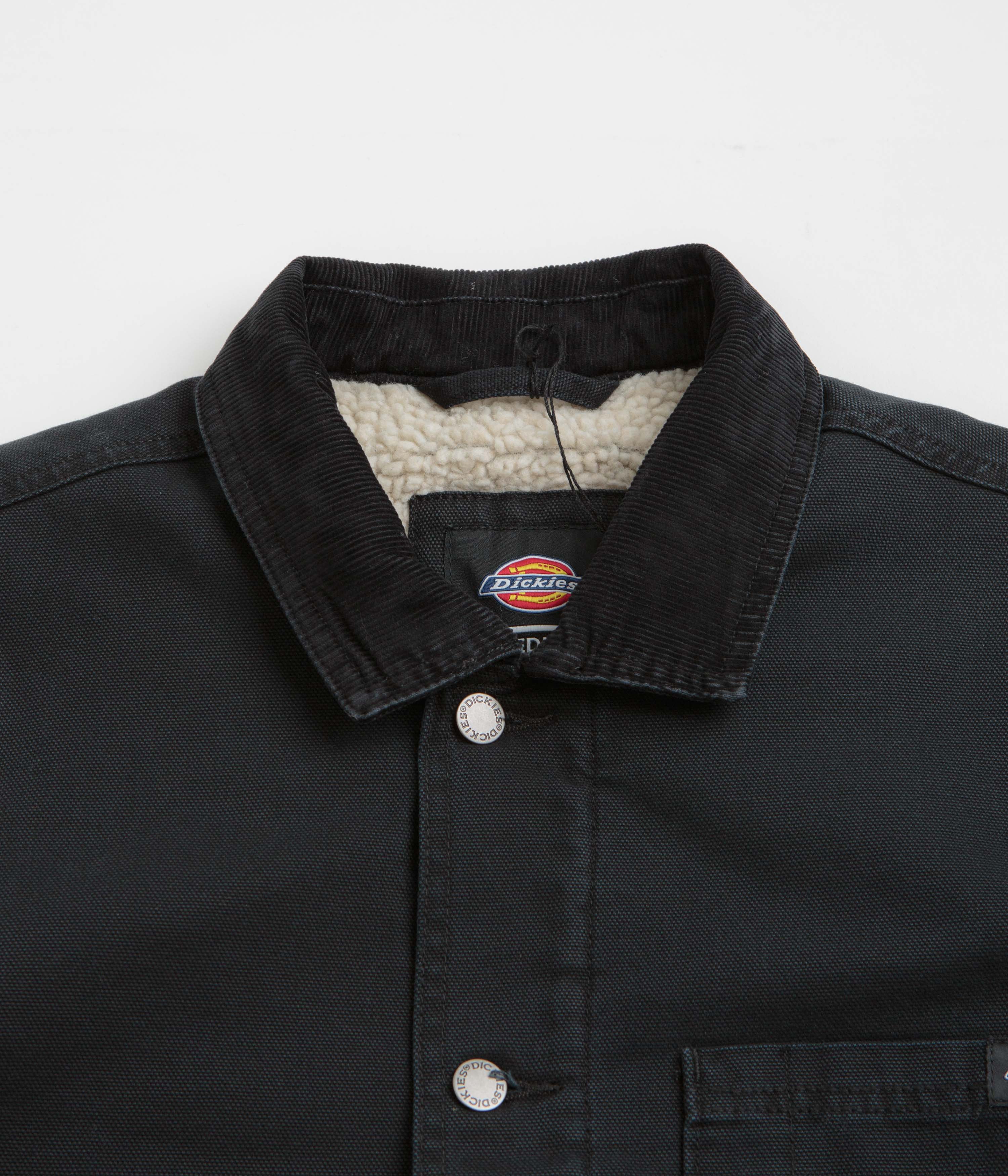 Dickies Black High Pile Fleece Lined Chore Jacket - A Timeless Essential