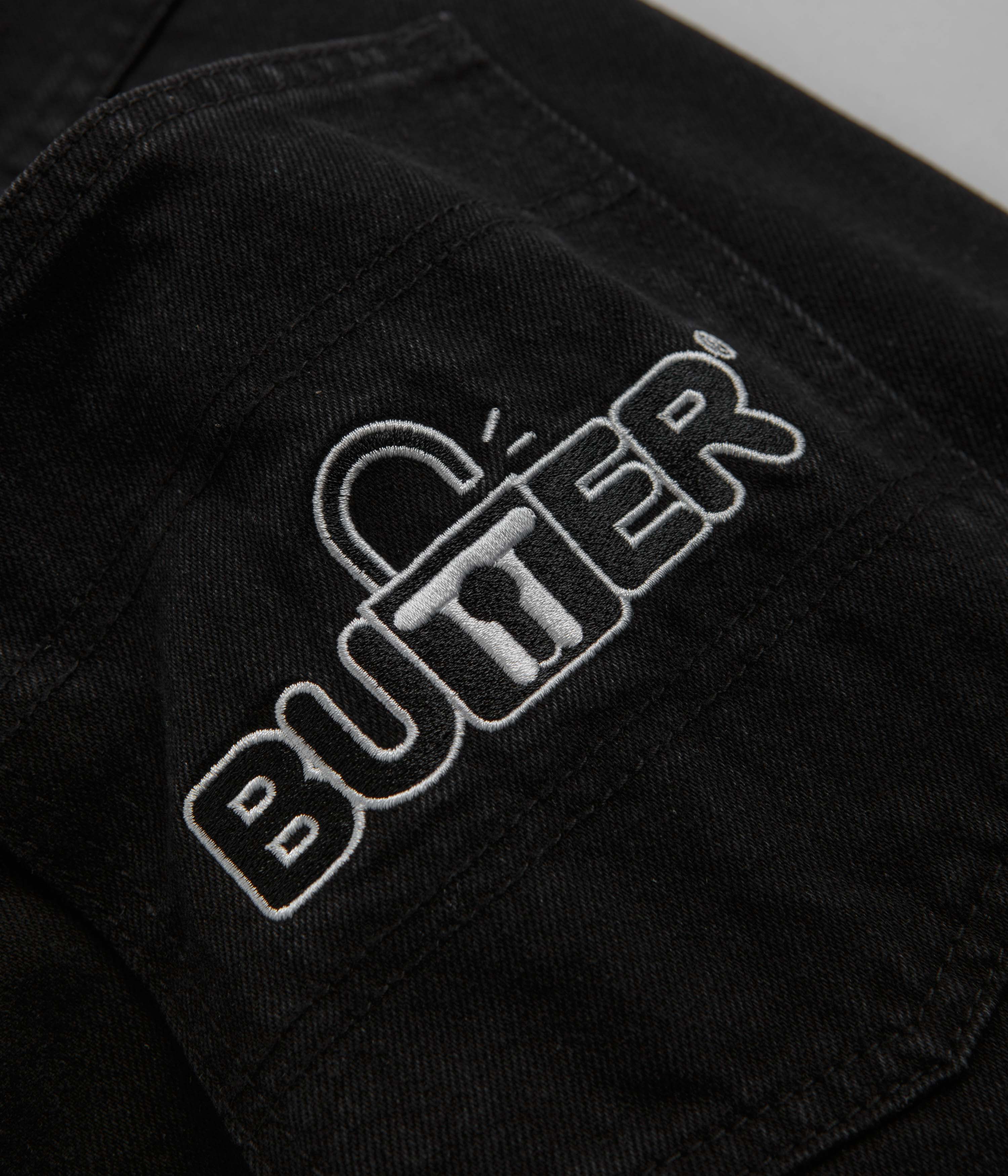 Butter Goods Lock Baggy Jeans - Stylish Flat Black