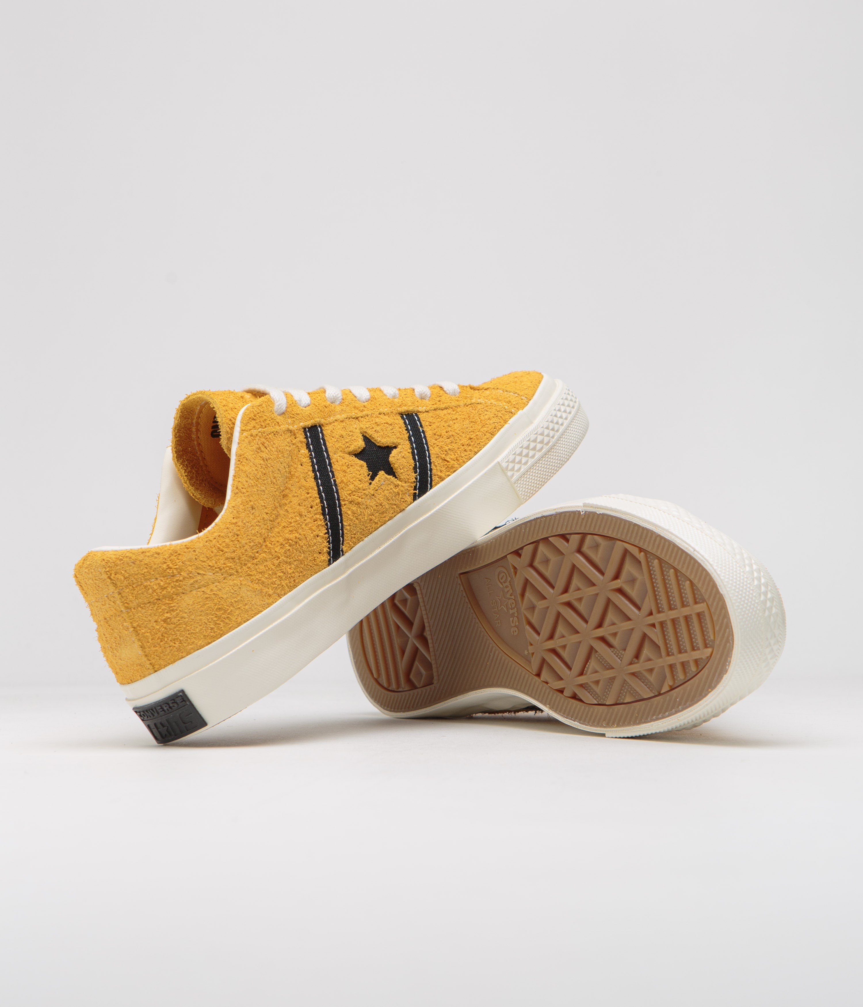 Converse One Star Academy Pro Shoes - Stunning Sunflower Gold / Bold Black / Pure Egret