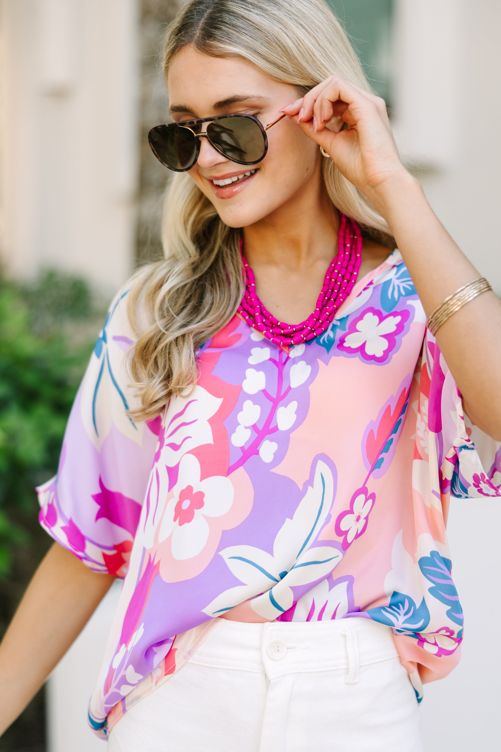 Enchanting Purple Floral Love Orchid Top