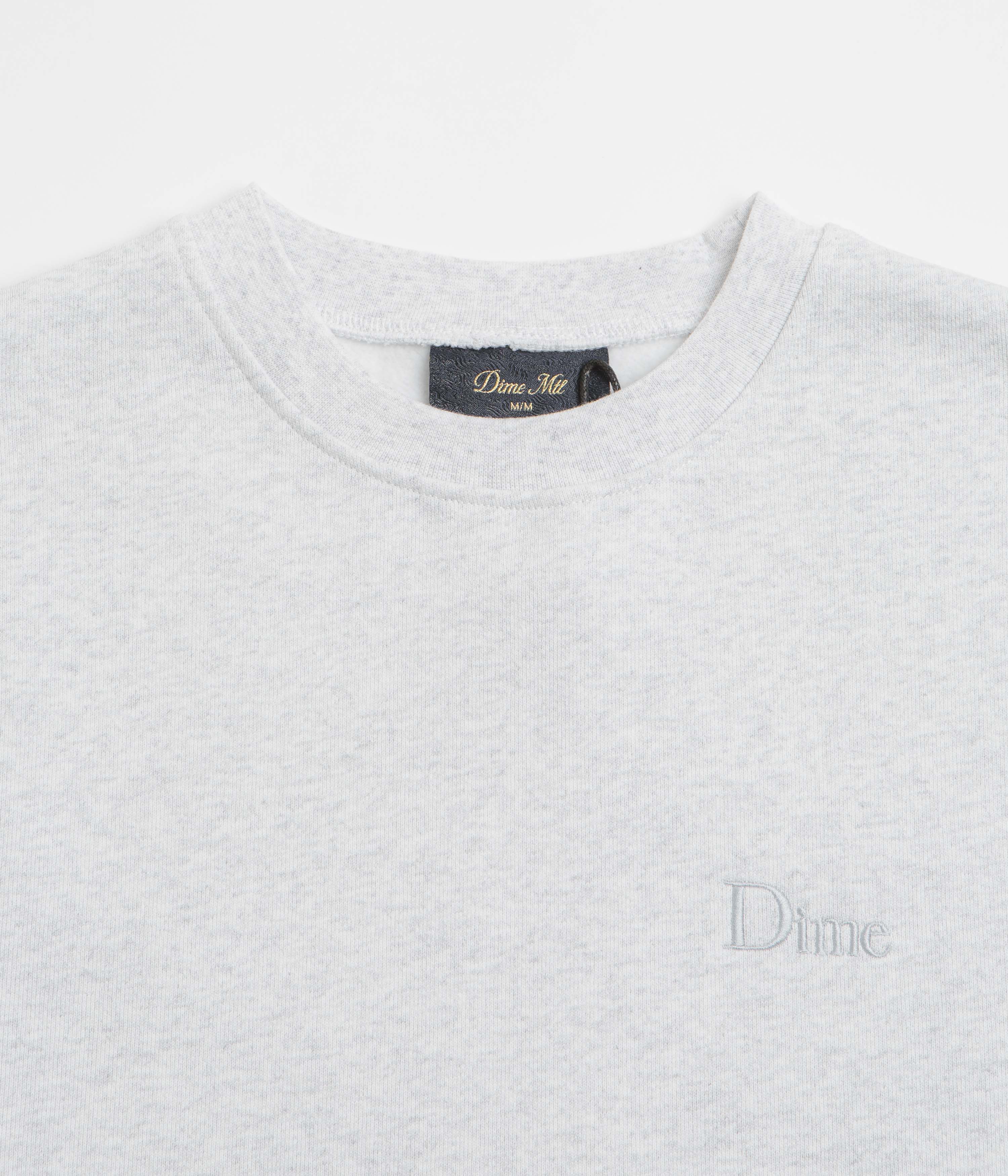 Dime Classic Small Logo Crewneck Sweatshirt - Ash: A Timeless Essential