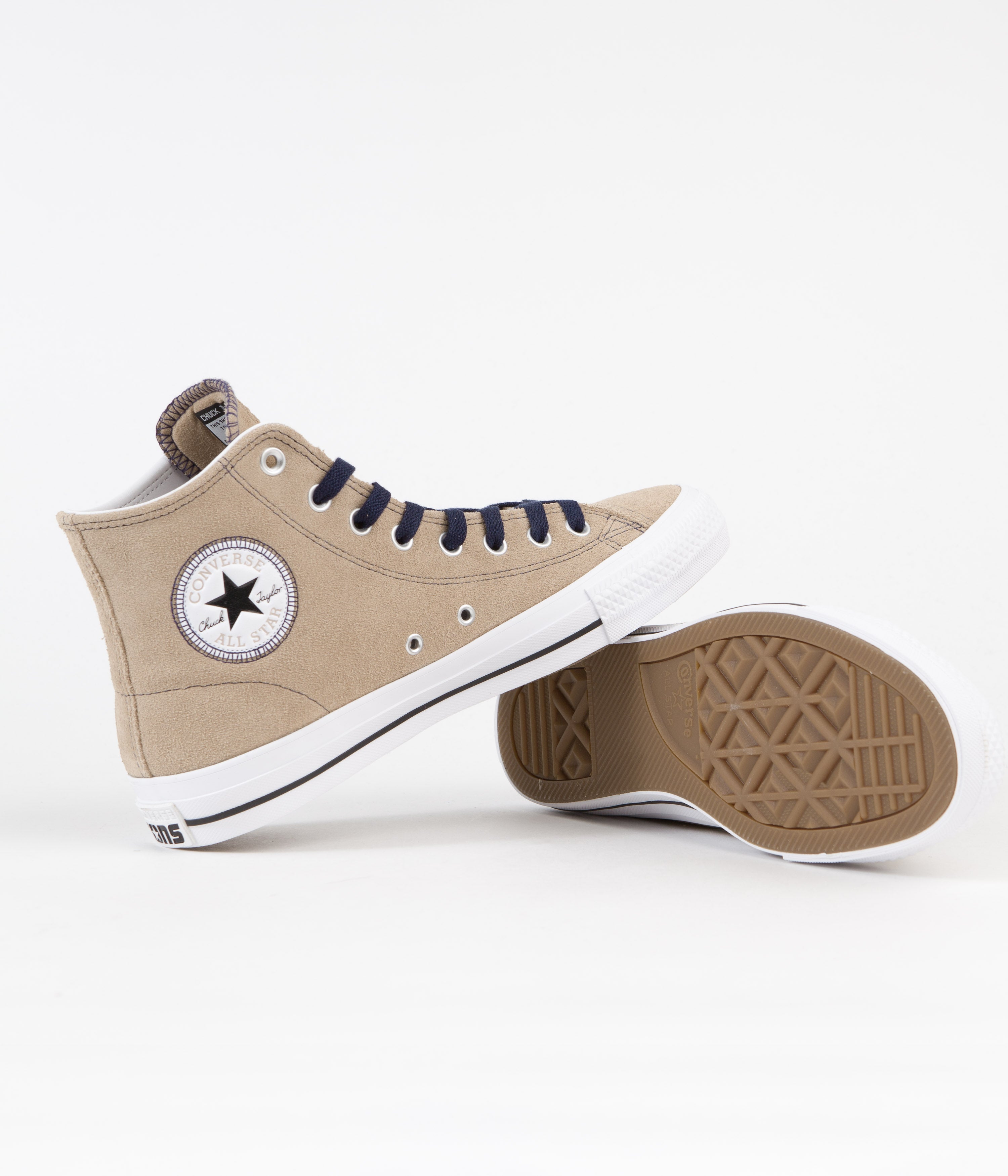 Converse CTAS Pro Suede Hi Skate Shoes - Hemp/Black/White: A Stylish Skating Essential